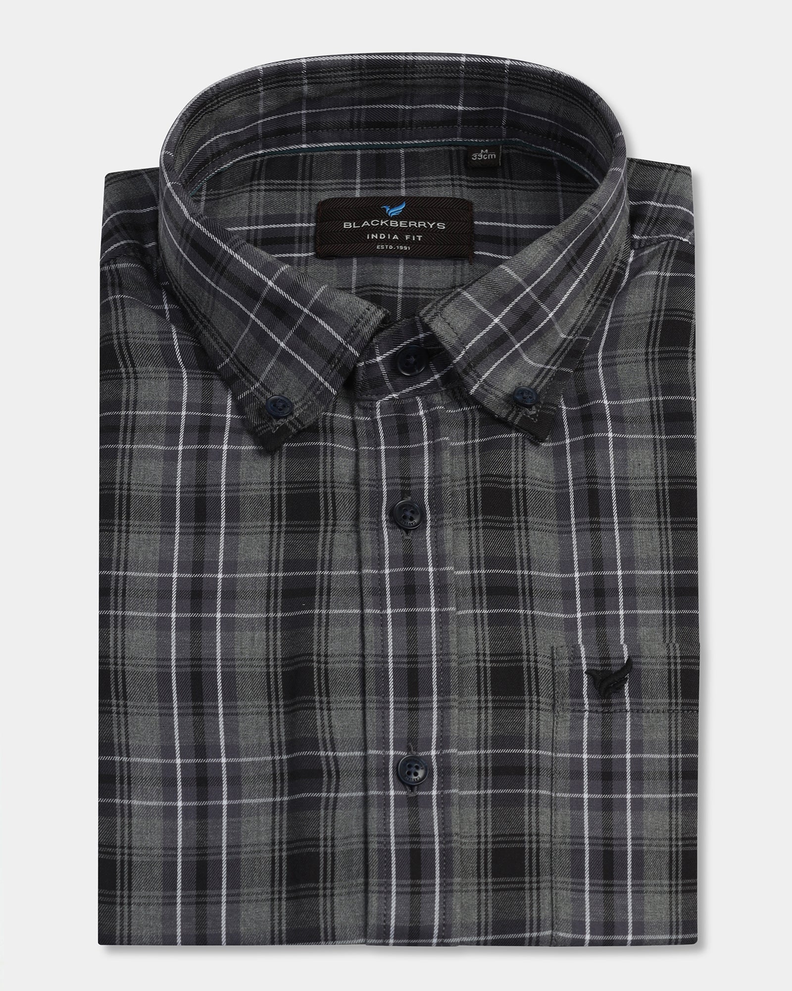 Black Check Shirt - Yahiko