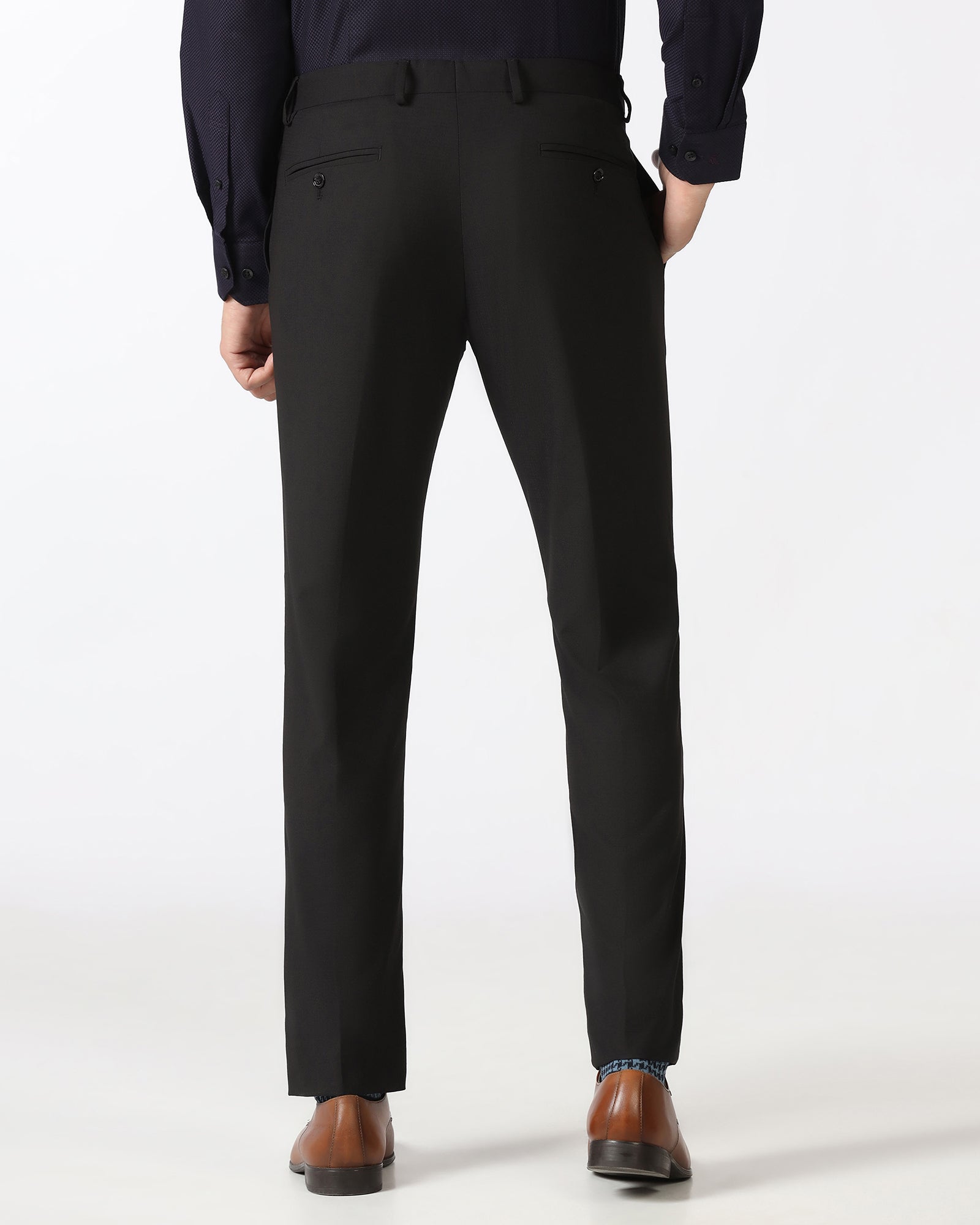 Black Check Trouser - Baylor