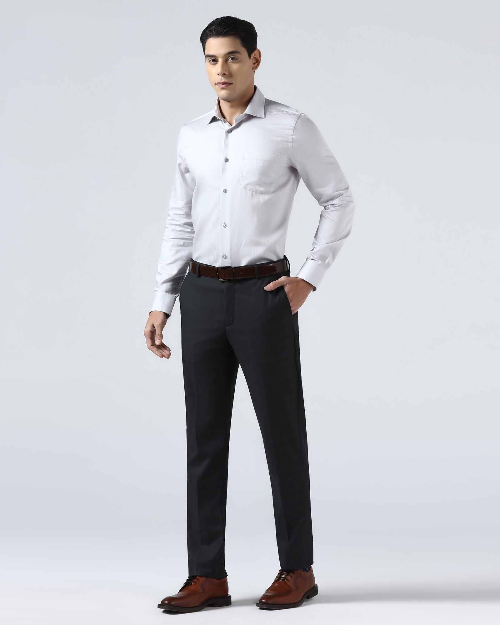 Black Check Trouser - Rogers