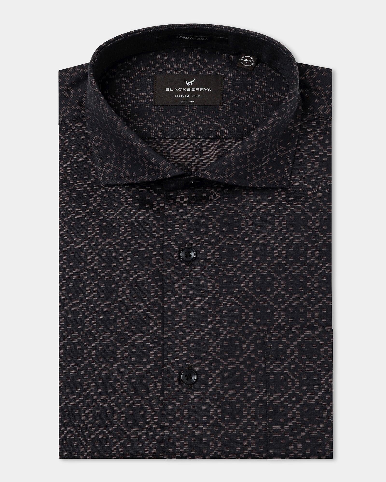Black Jacquard Shirt - Alton