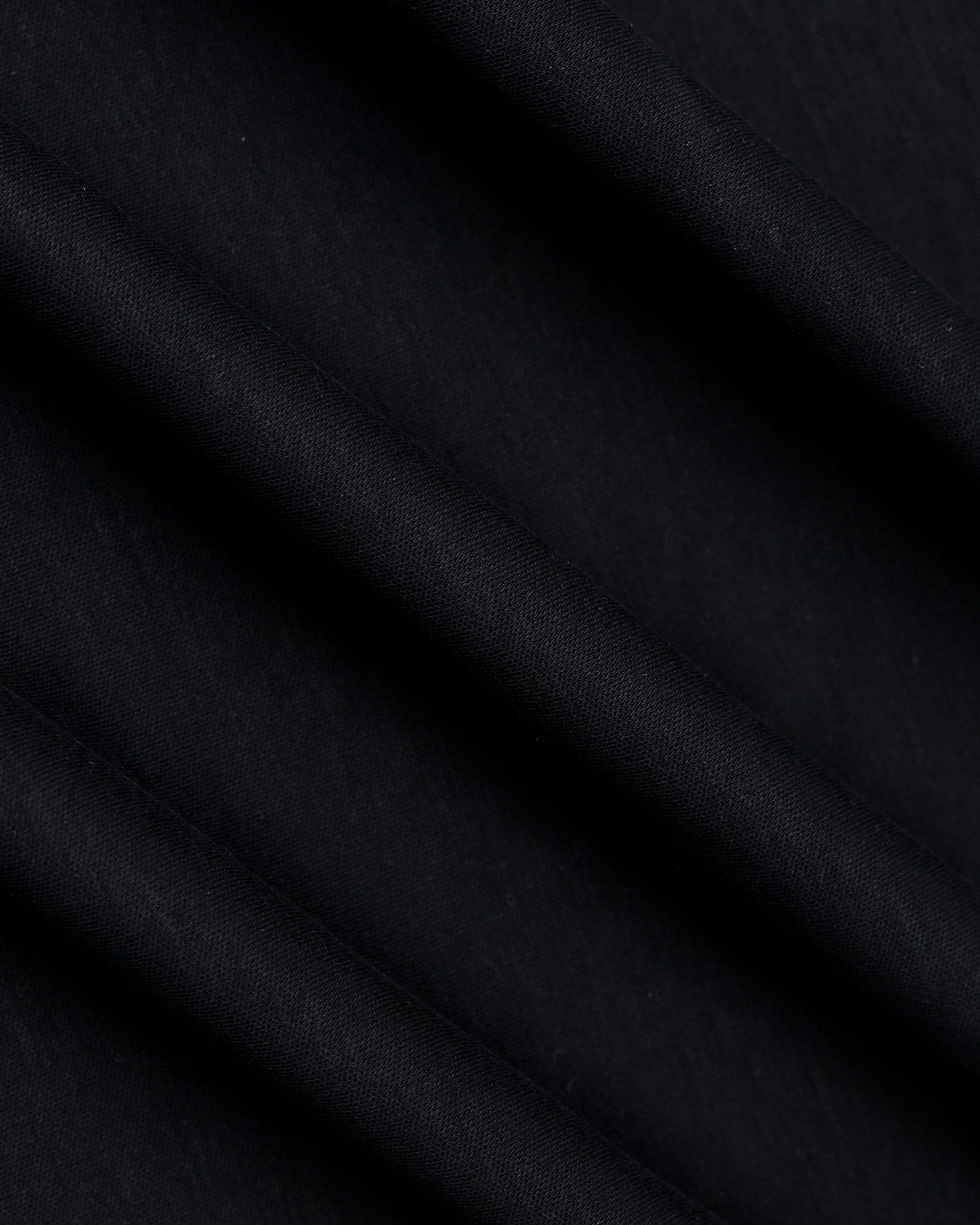 Black Luxe Solid Polo - Toll