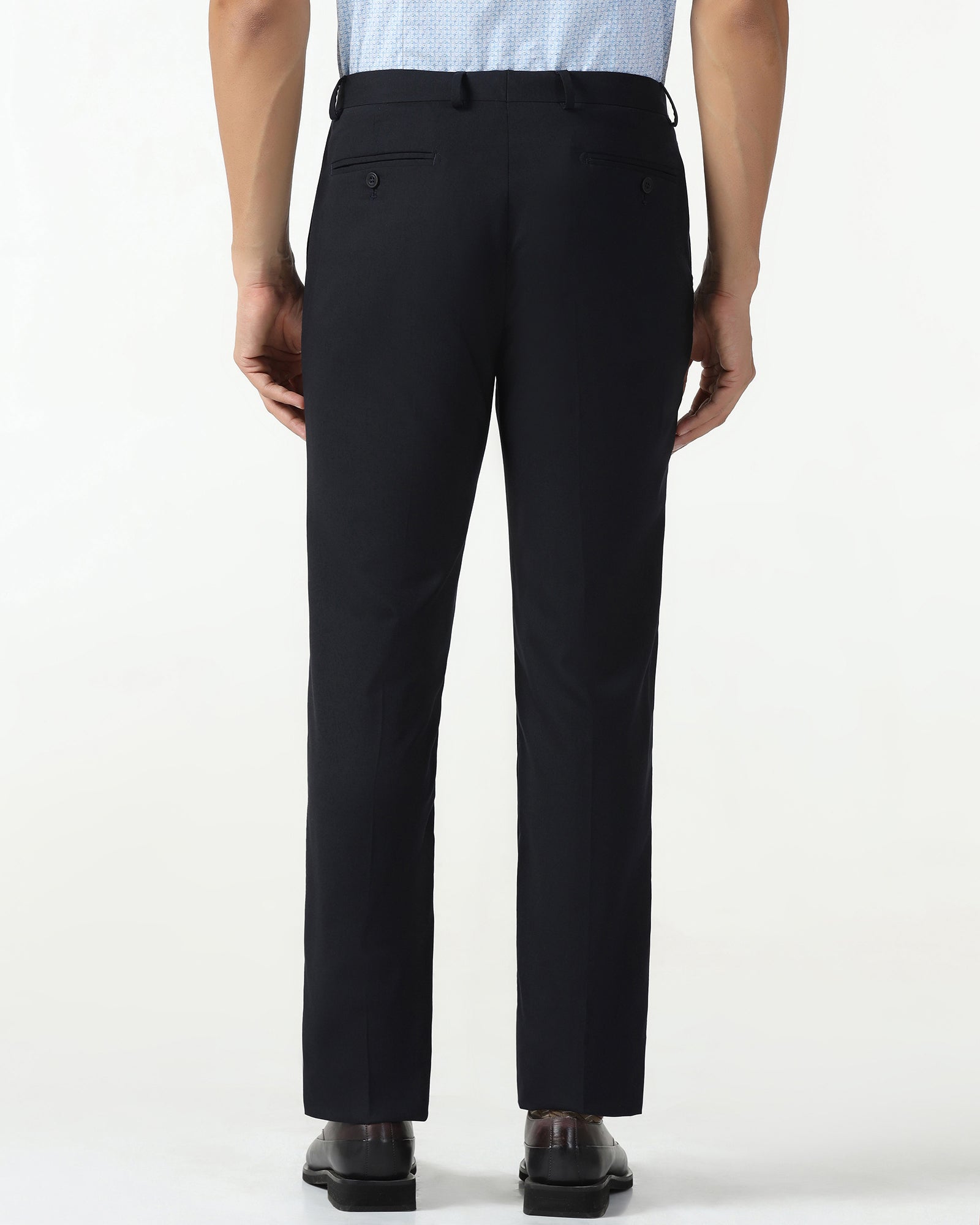 Black Luxe Solid Trouser - Meter