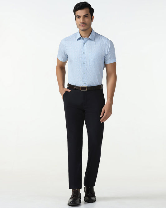 Black Luxe Solid Trouser - Meter