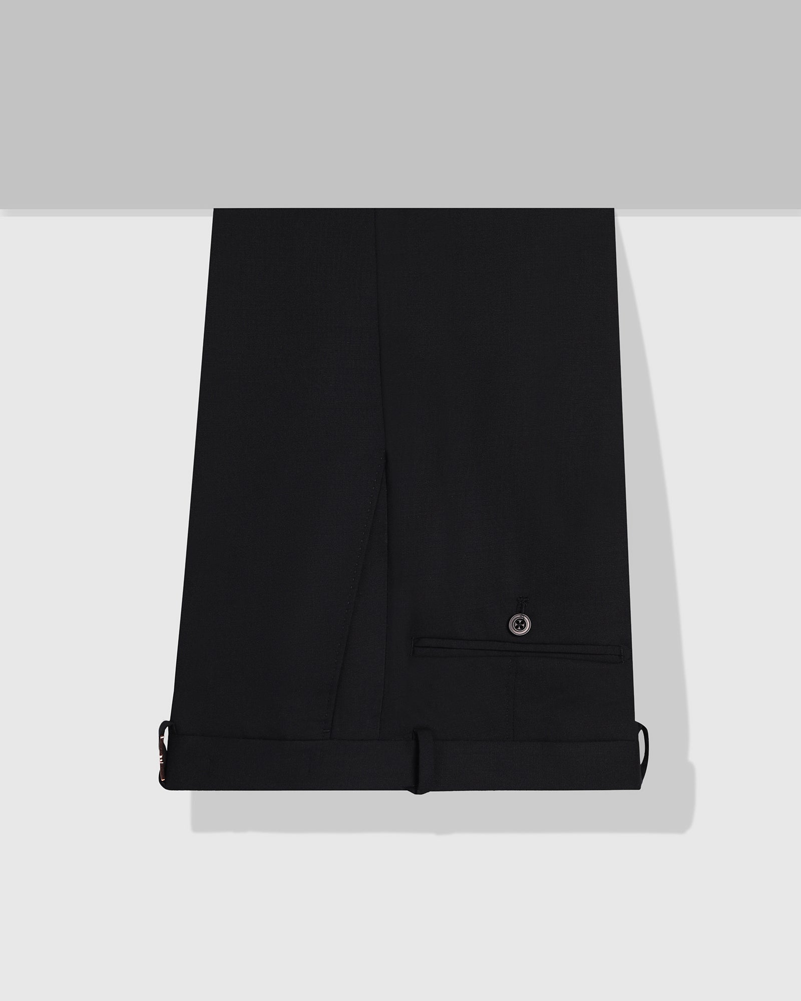 Black Luxe Solid Trouser - Meter