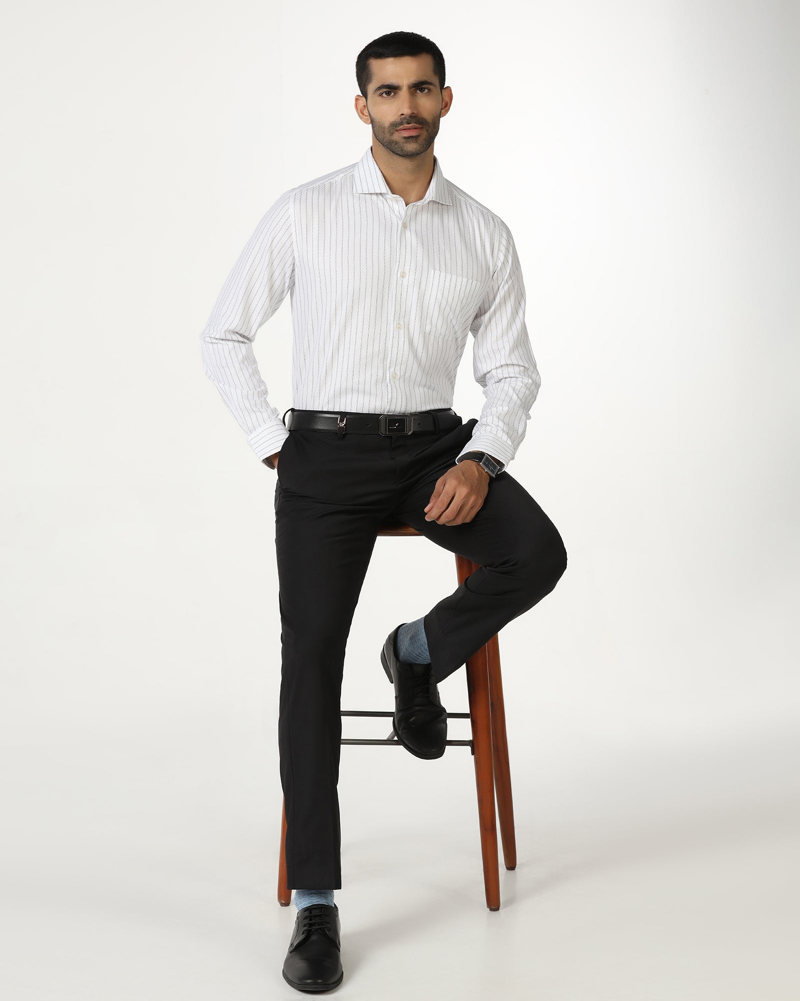 Black Luxe Technowaist Solid Trouser - Lamborghini