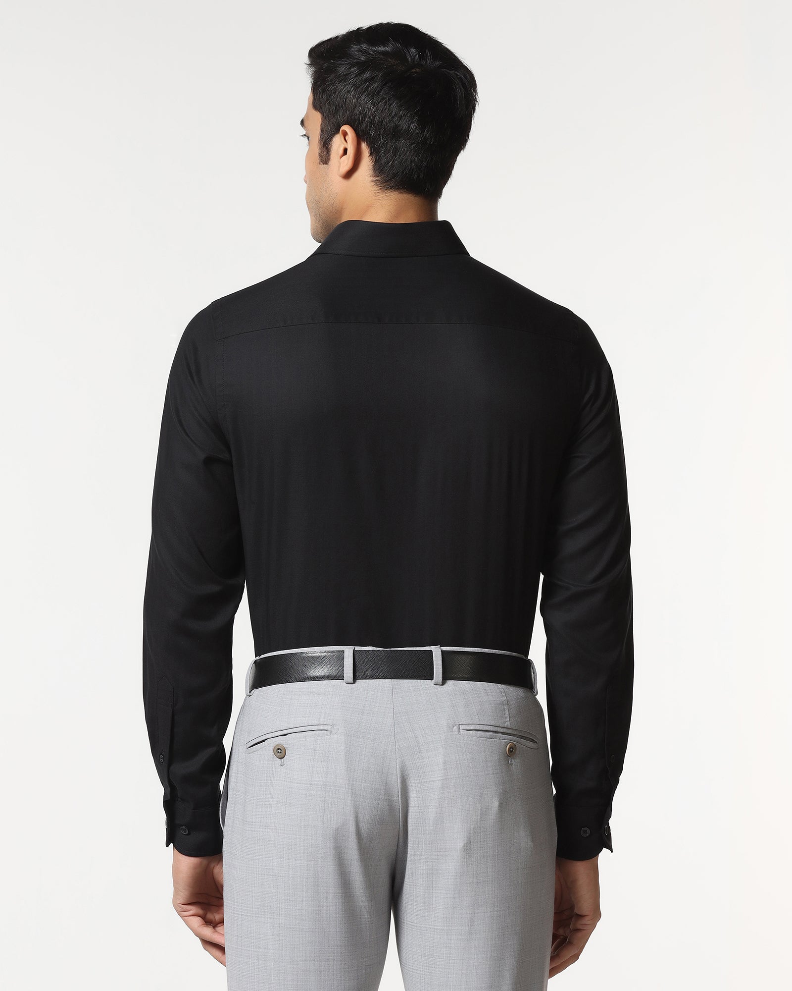 Black Non Iron Stripe Shirt - Cooper