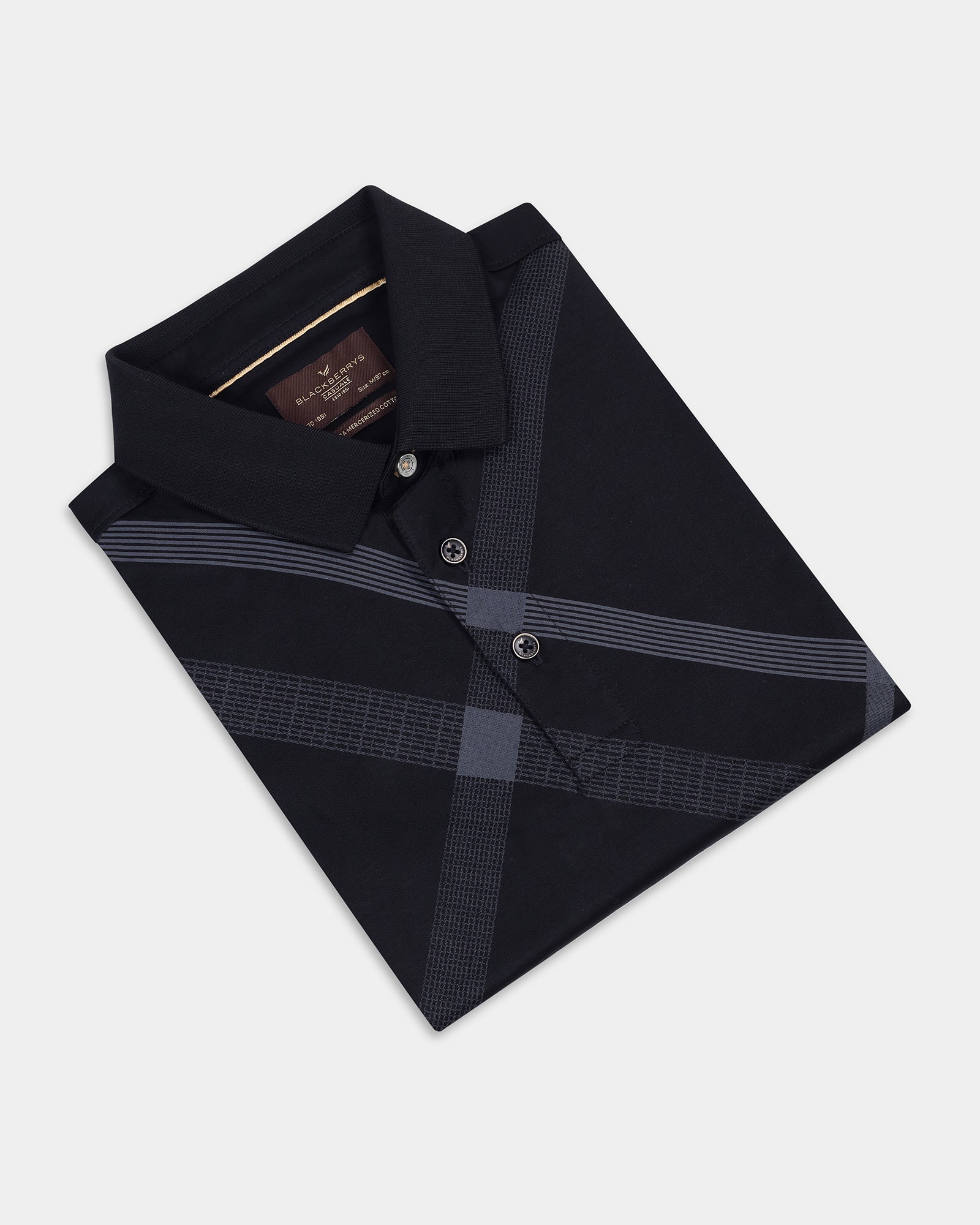 Black Printed Polo - Tokyo