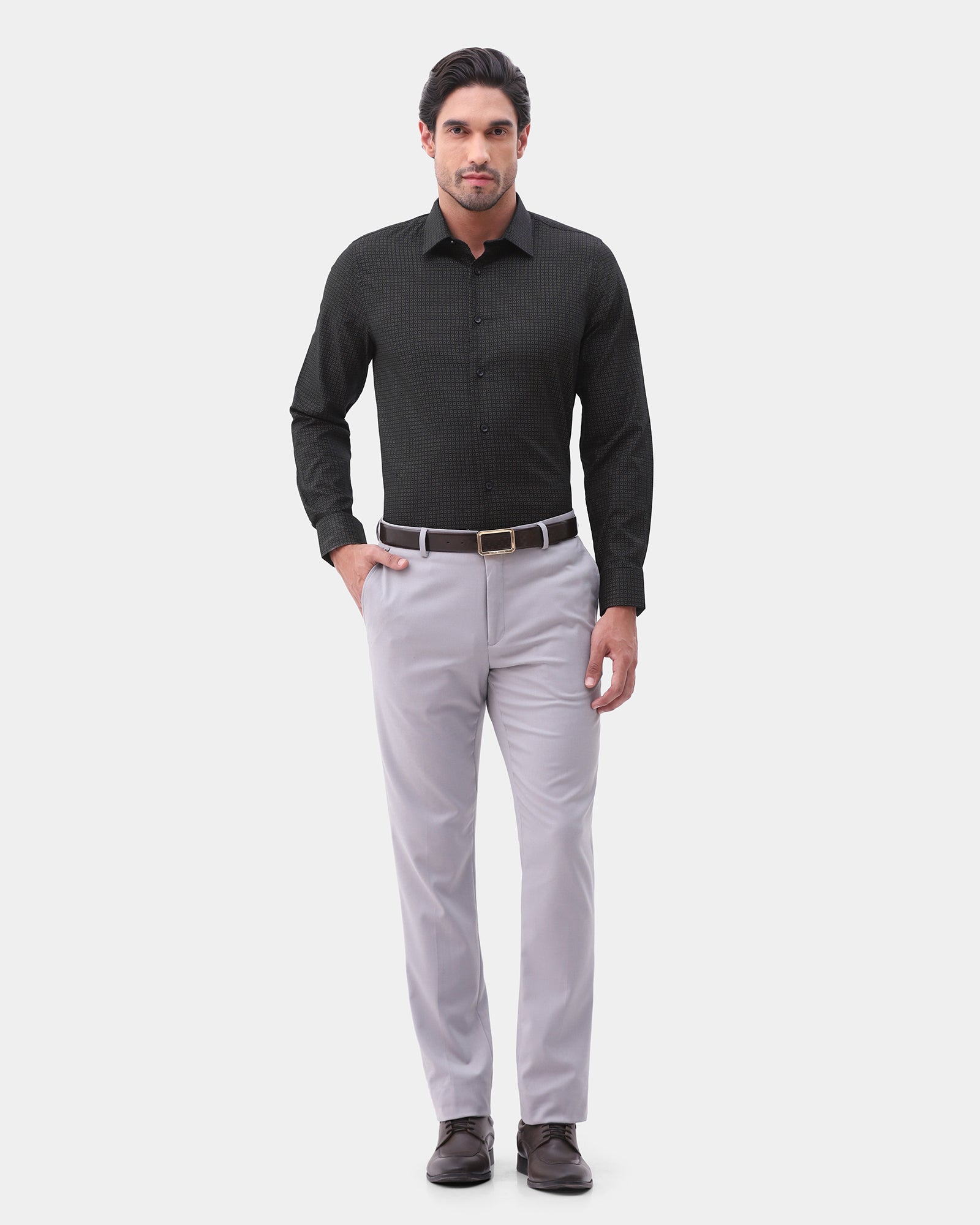 Black Printed Shirt - Belgium