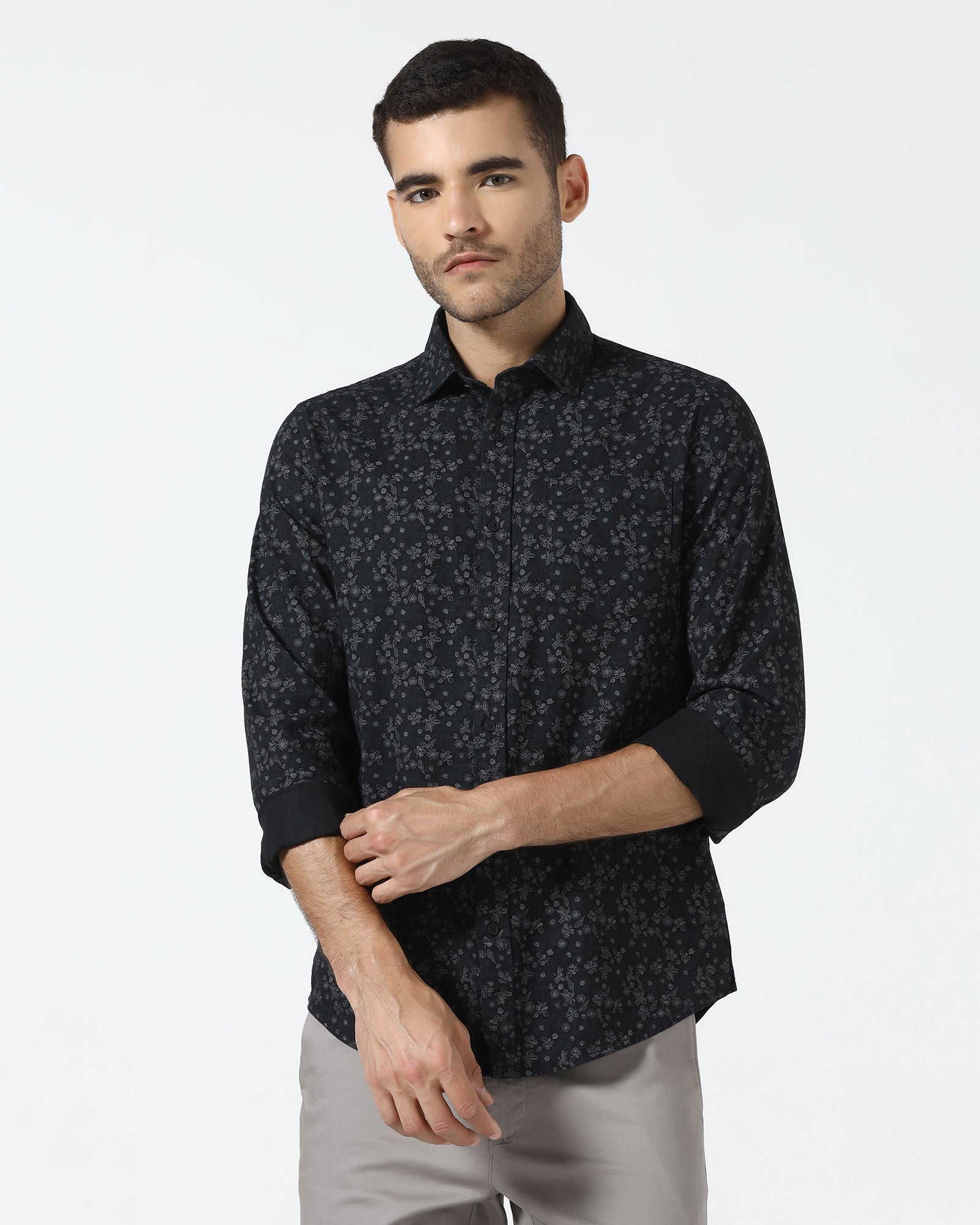 Black Printed Shirt - Casol