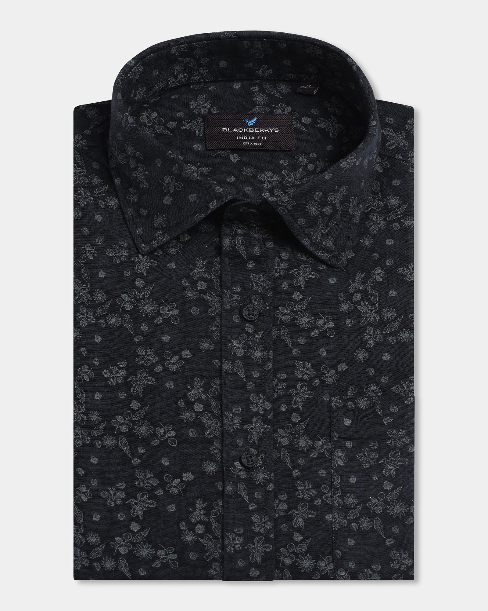Black Printed Shirt - Casol