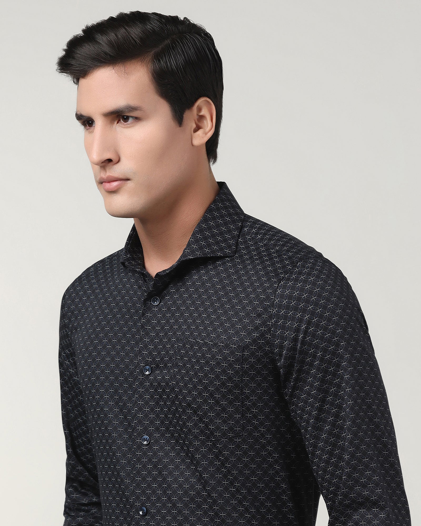 Black Printed Shirt - Cloud