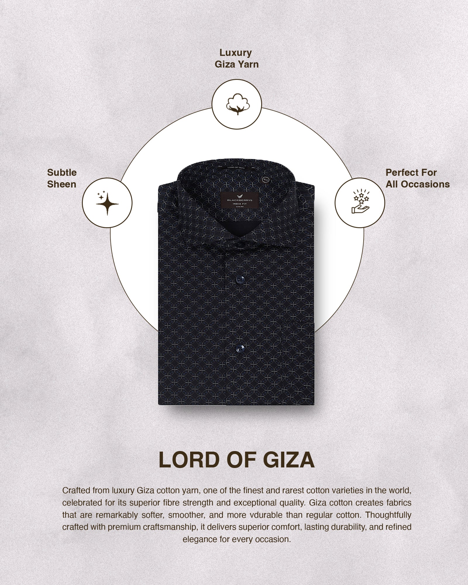 Black Printed Shirt - Cloud