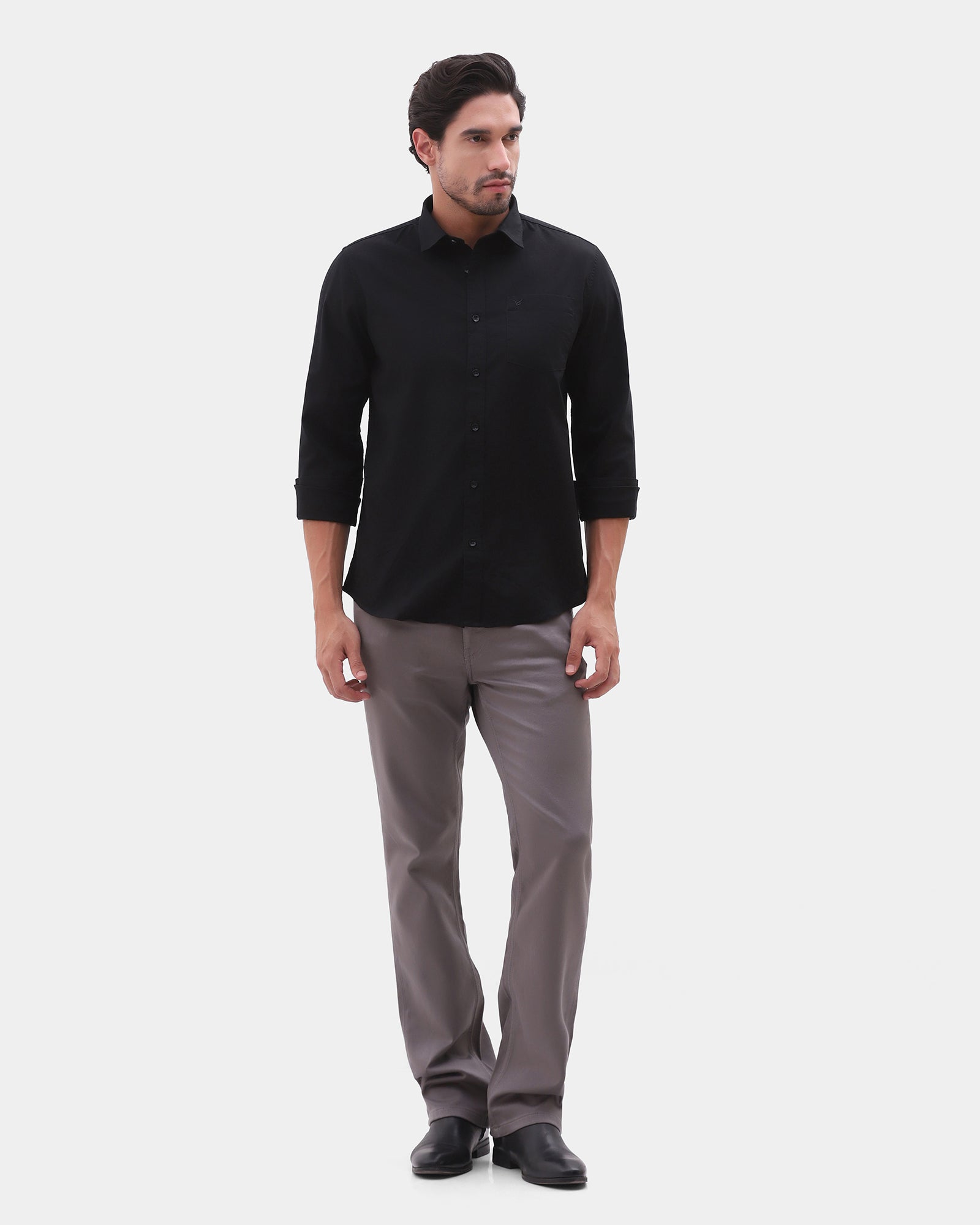 Black Printed Shirt - Gebbew