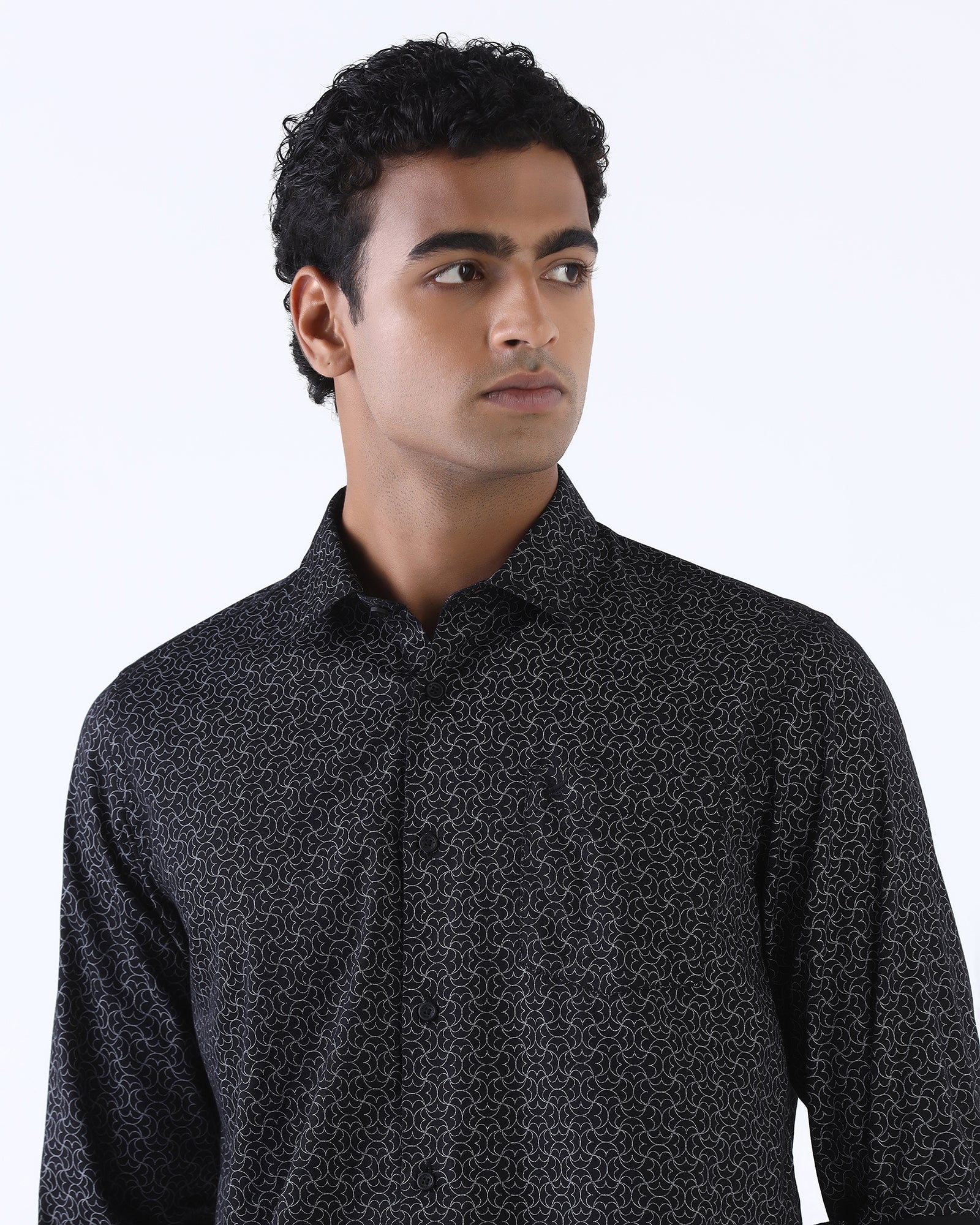 Black Printed Shirt - Poger