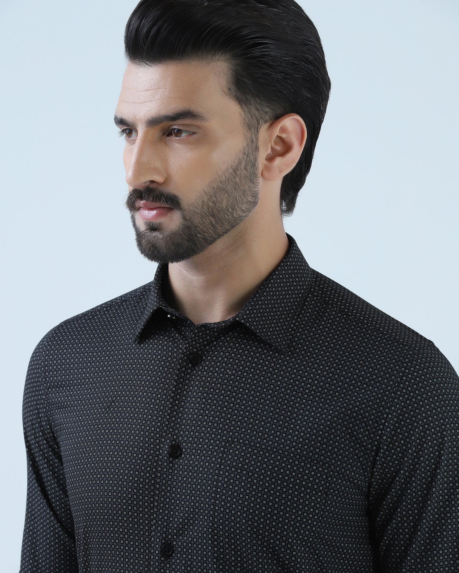 Black Printed Shirt - Uskai