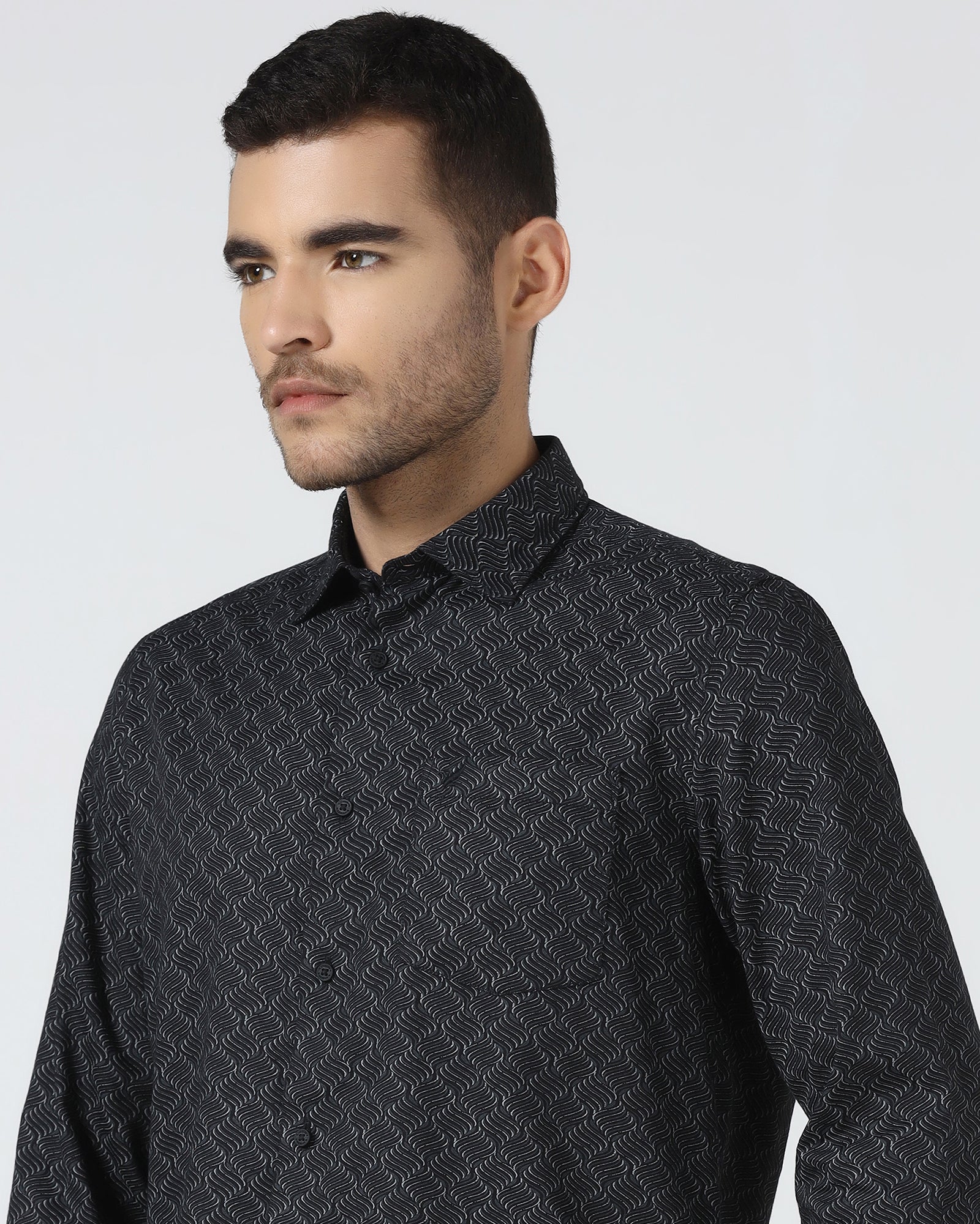 Black Printed Shirt - Waba