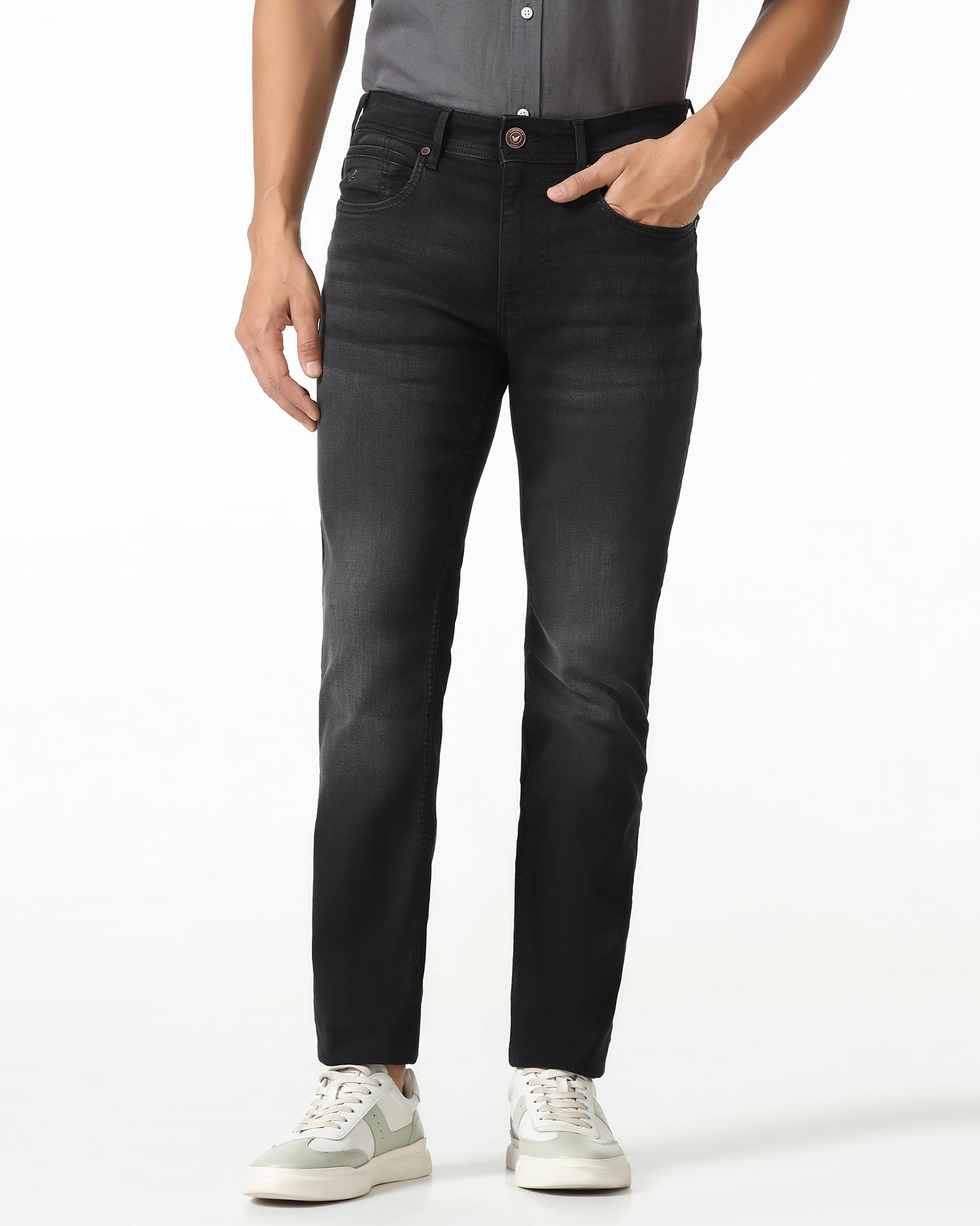Black Superflex Slim Fit Jeans - Ambros