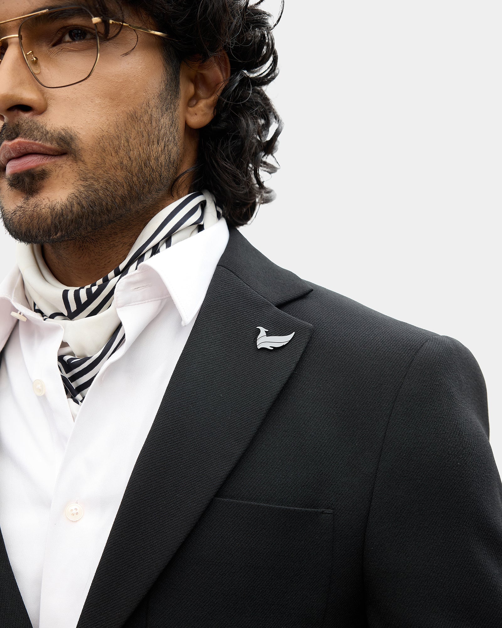 Black Solid Blazer - Rafferty