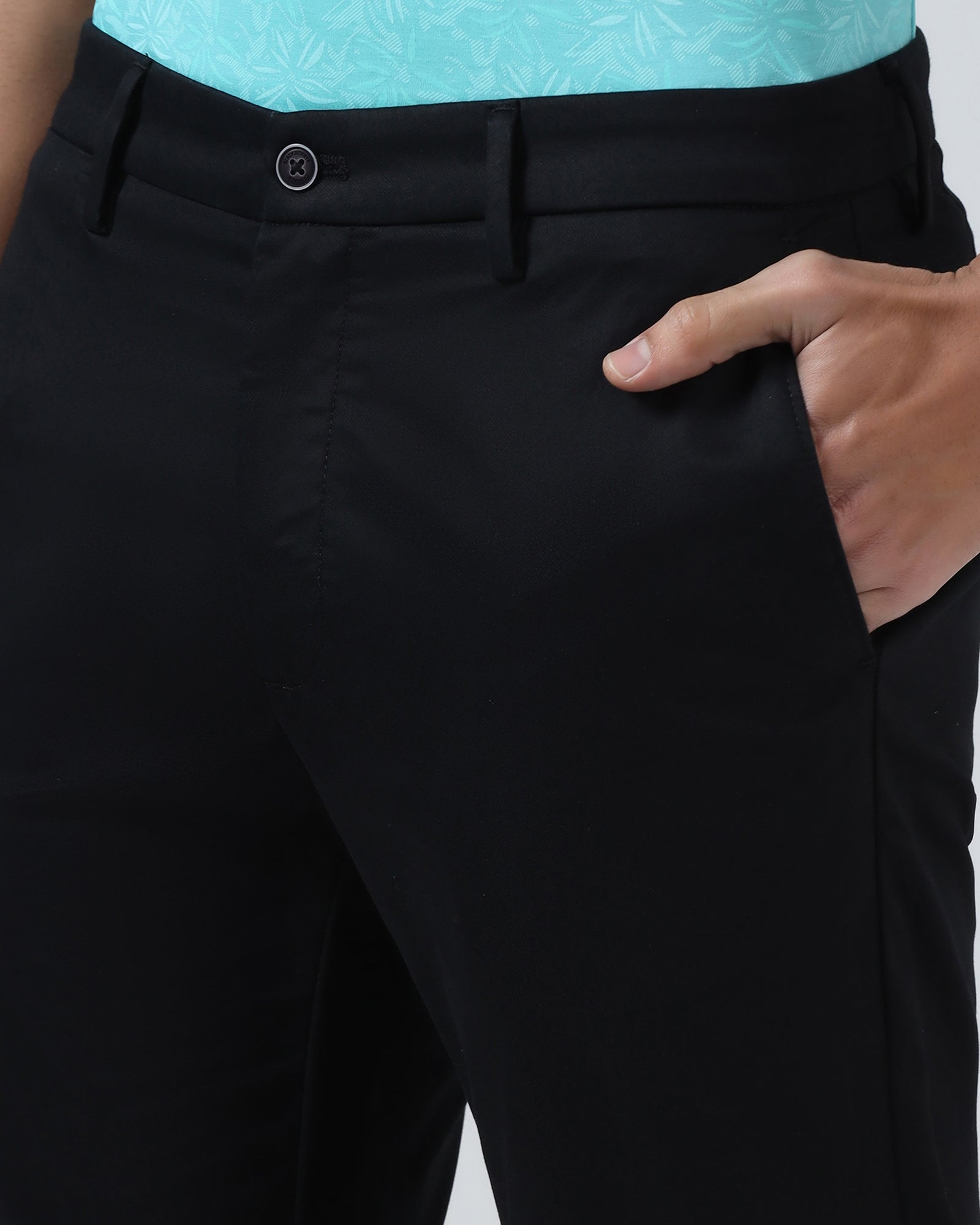 Black Solid Khaki - Elm