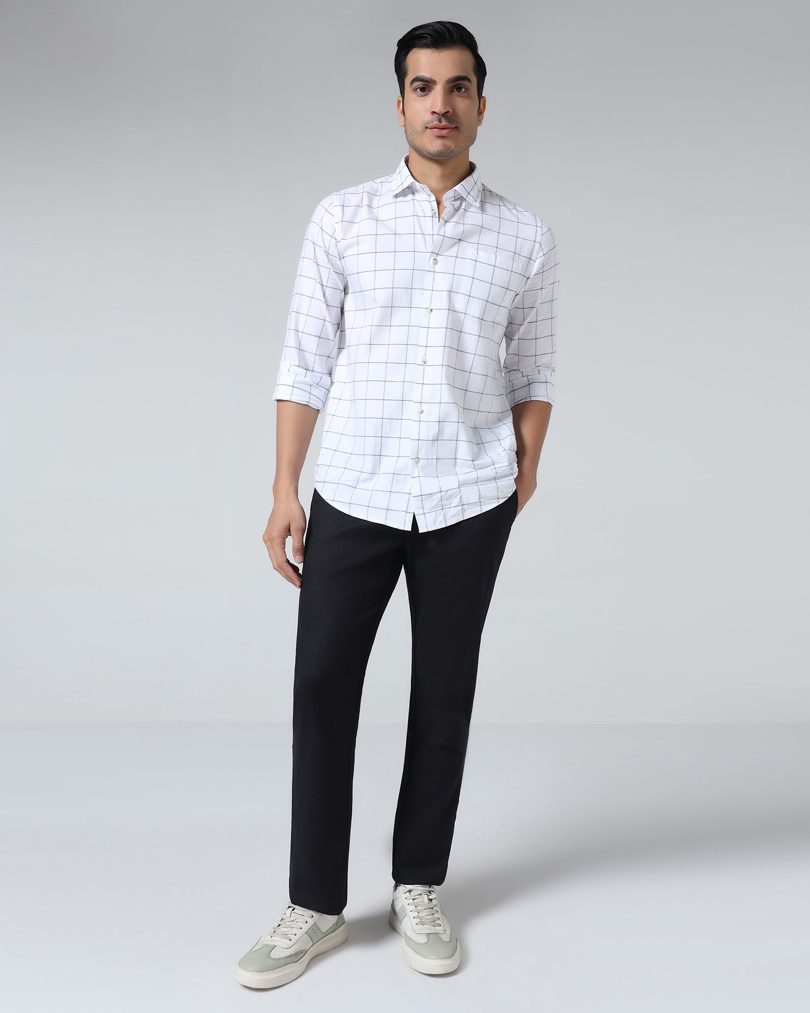 Black Solid Khakis - Cork
