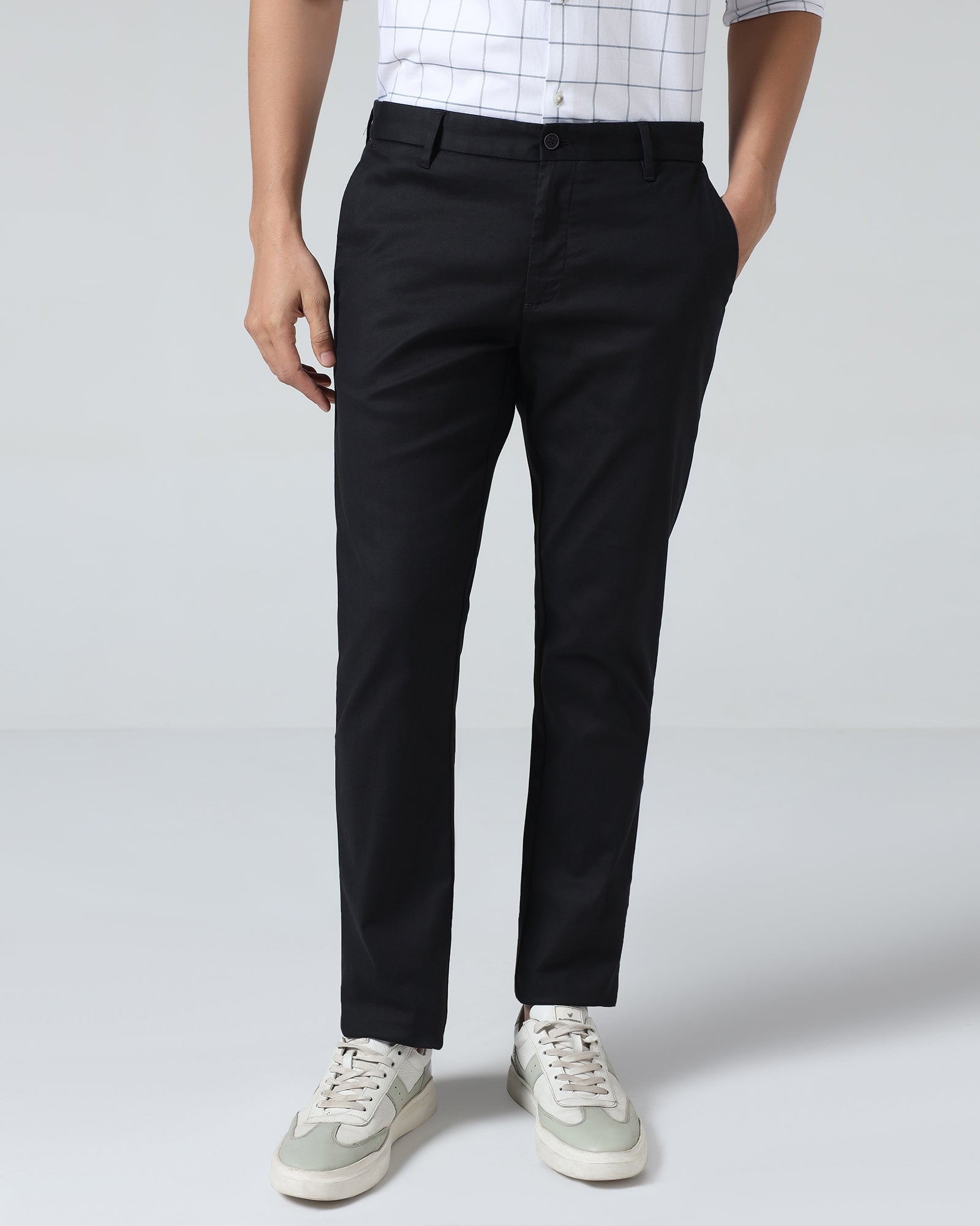Black Solid Khakis - Cork