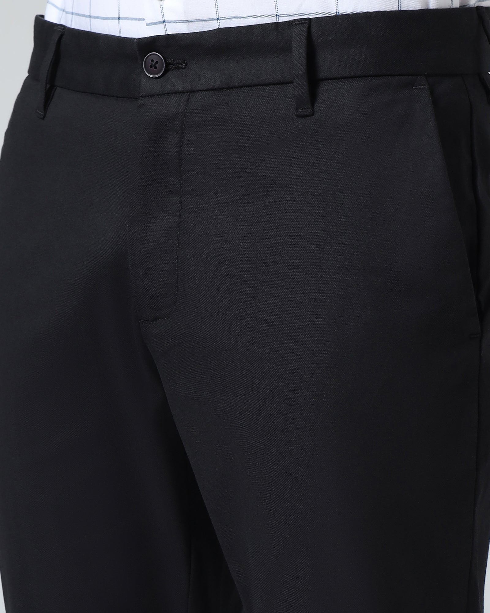 Black Solid Khakis - Cork