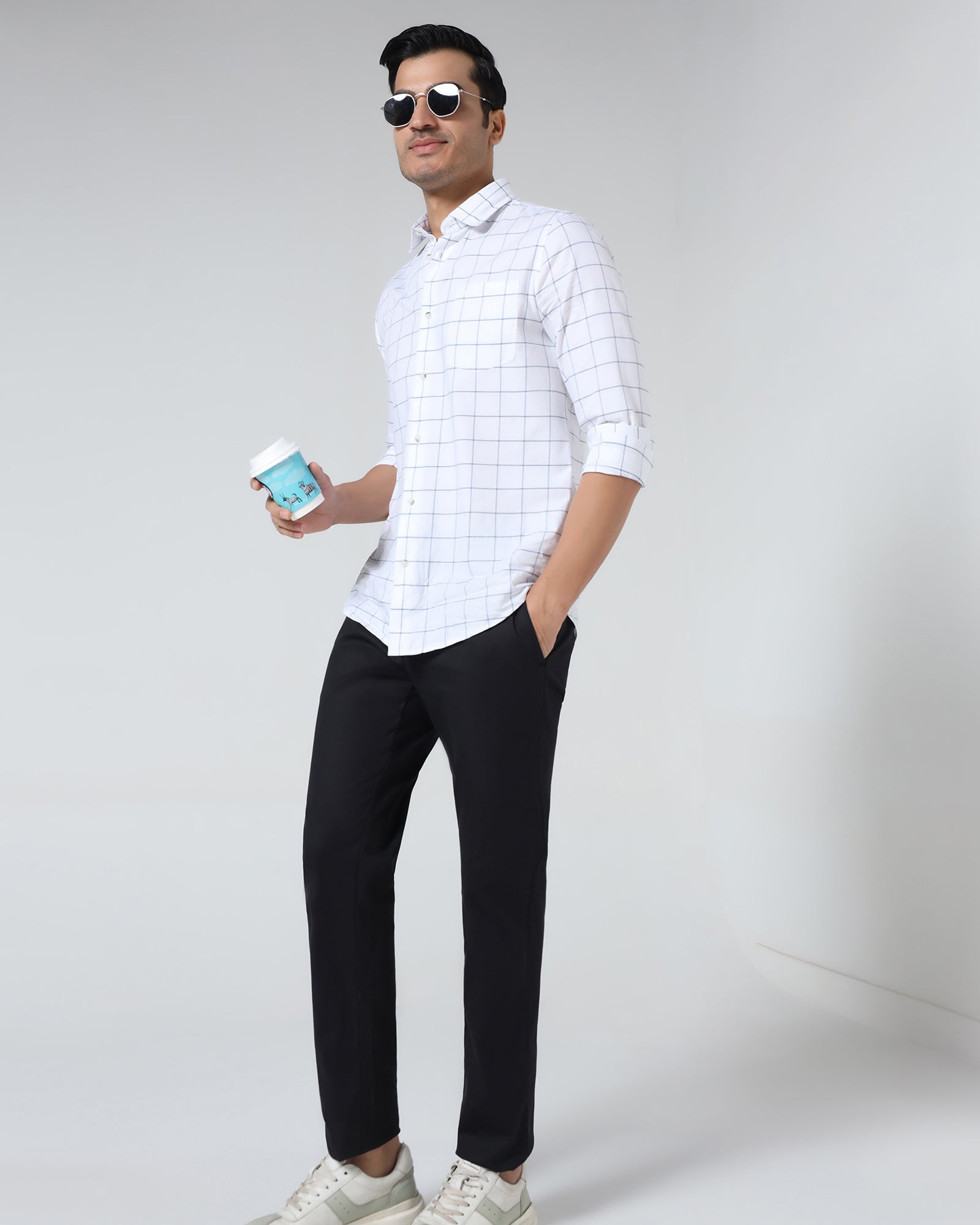 Black Solid Khakis - Cork