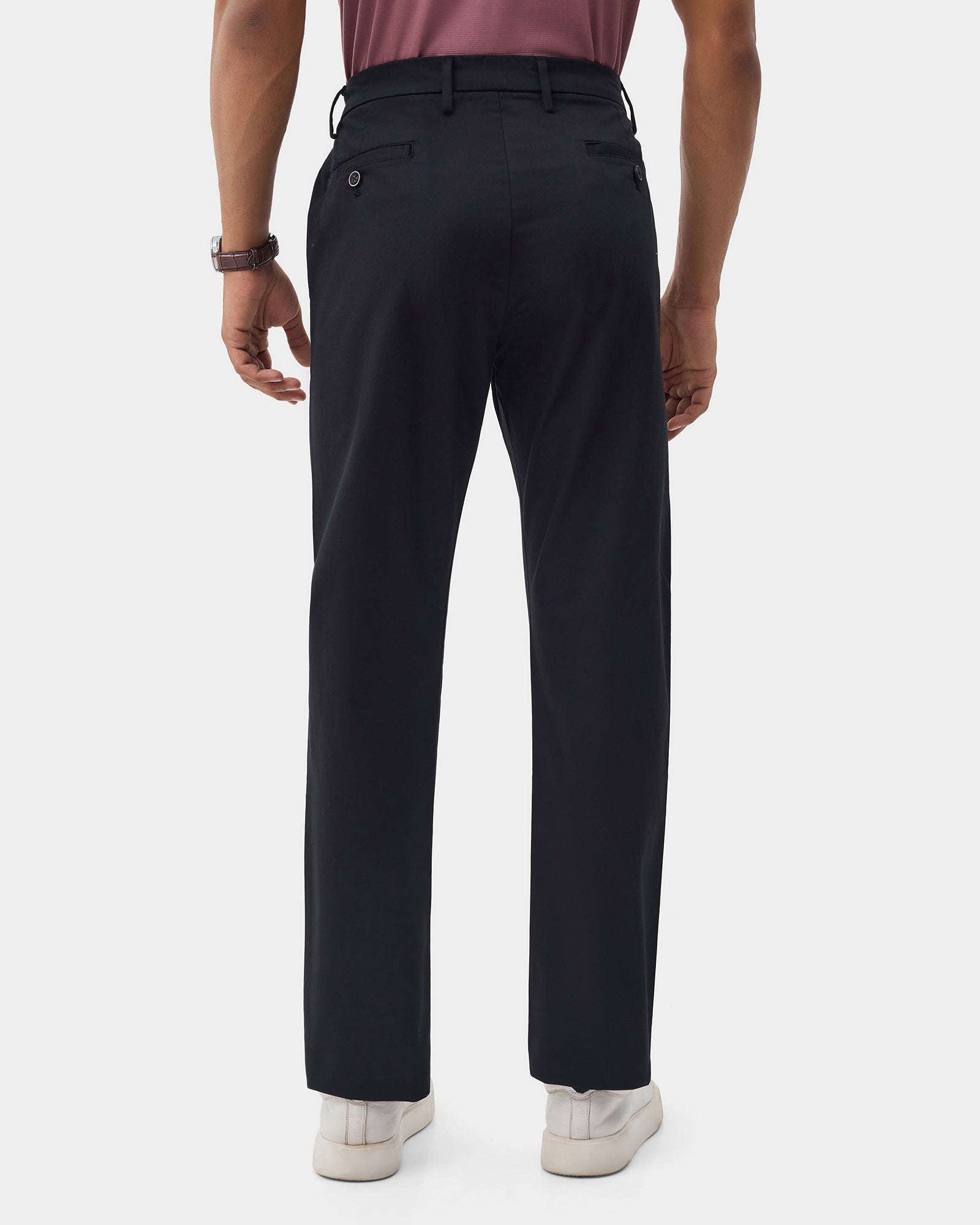 Black Solid Khakis - Kolt