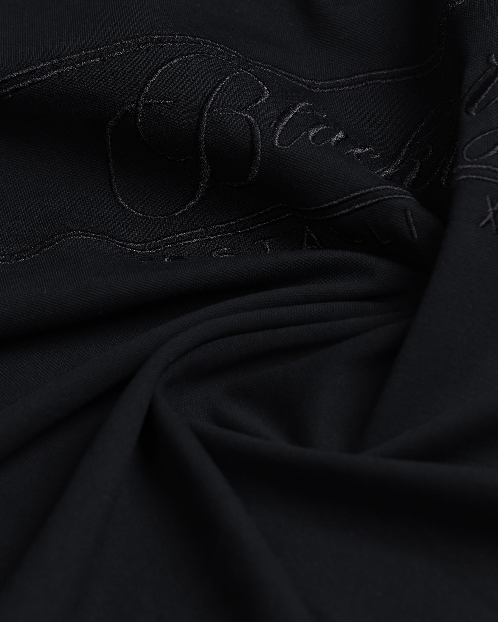 Black Solid Polo - Grand