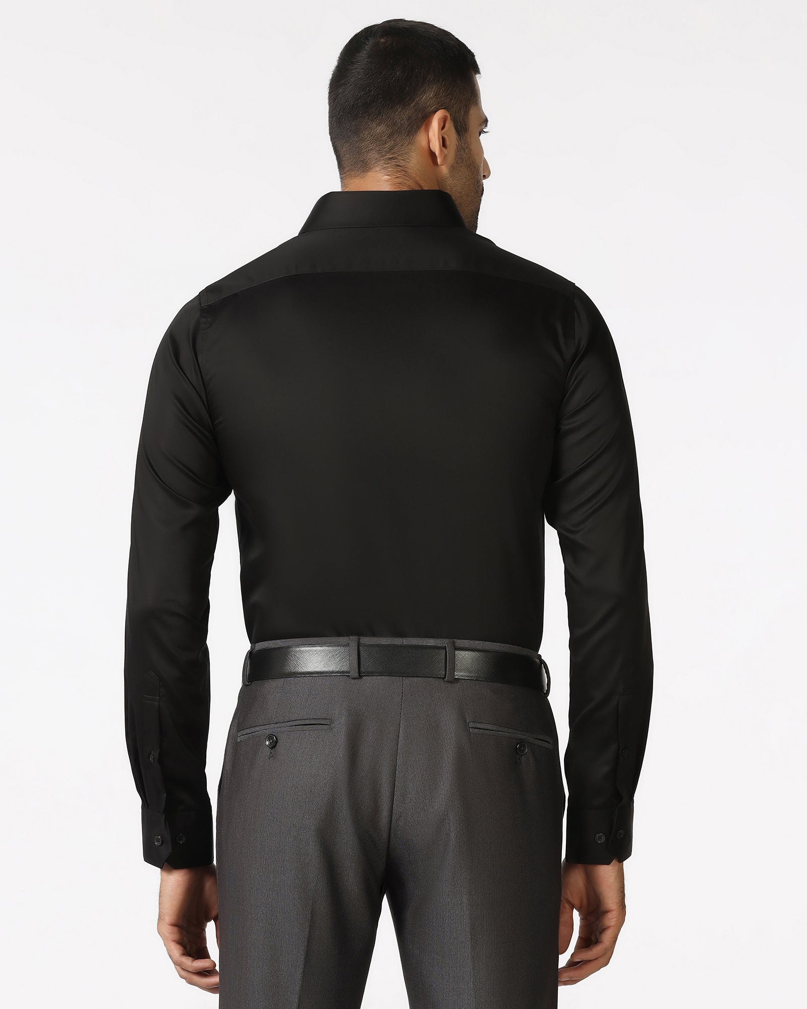 Black Solid Shirt - Dawn