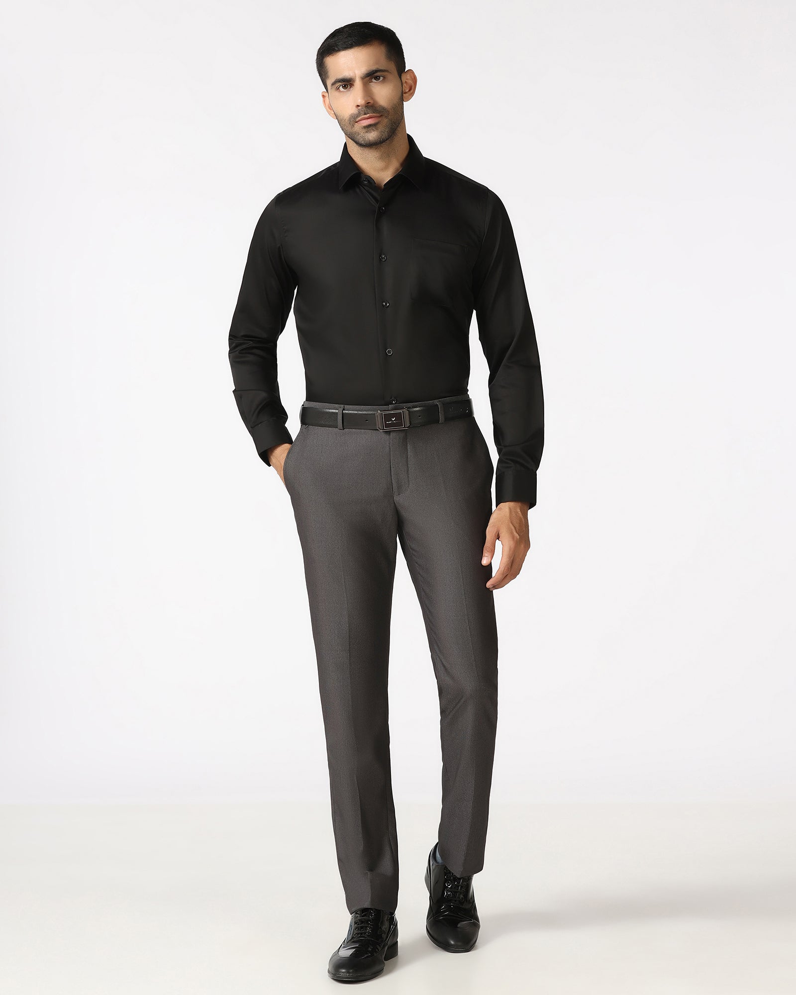 Black Solid Shirt - Dawn