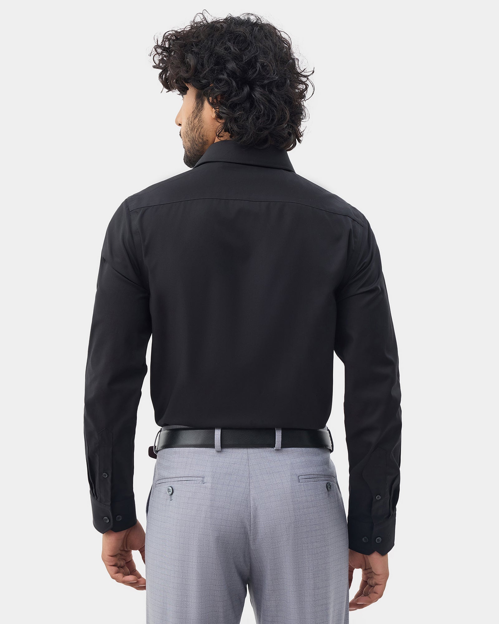 Black Solid Shirt - Verin