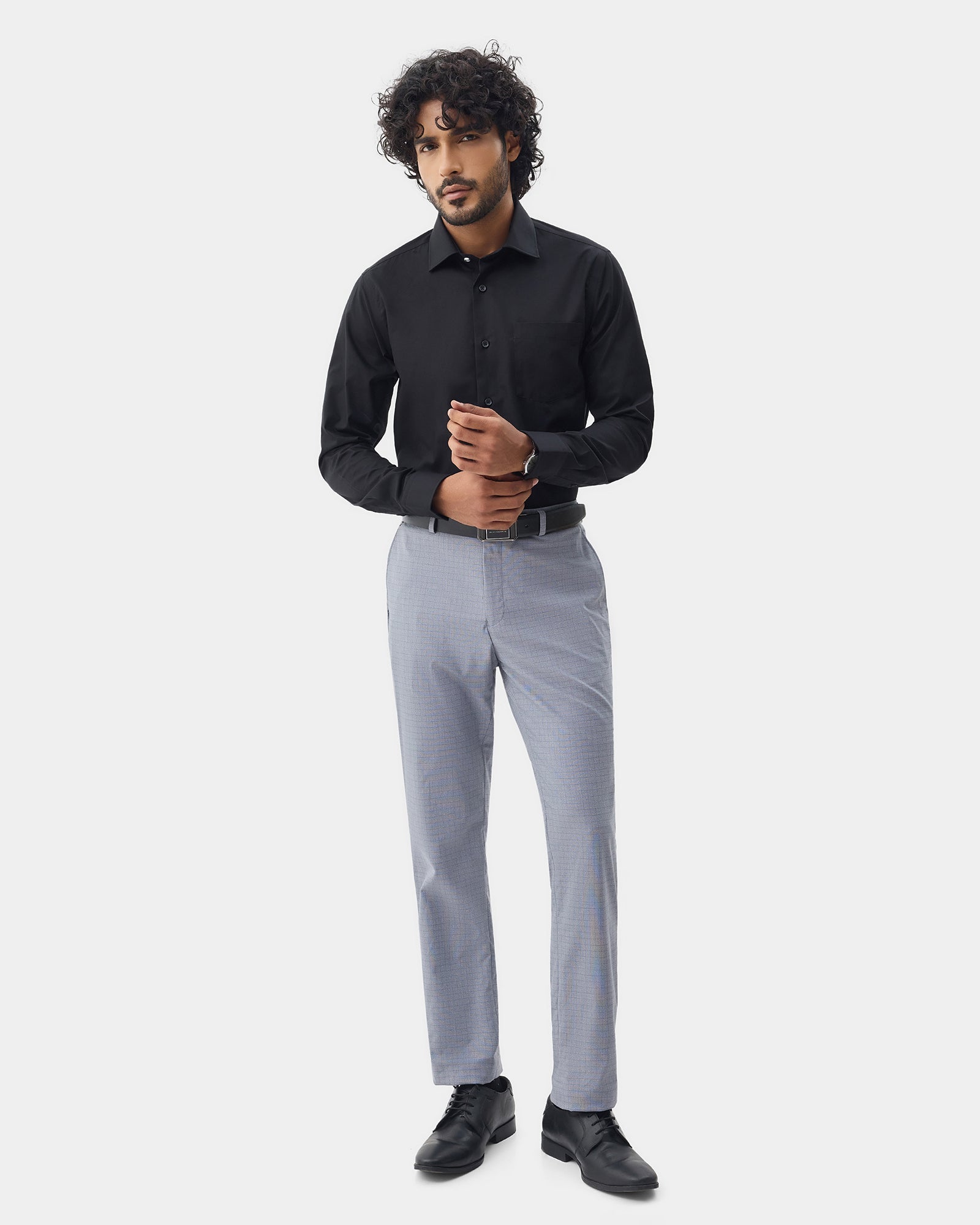 Black Solid Shirt - Verin