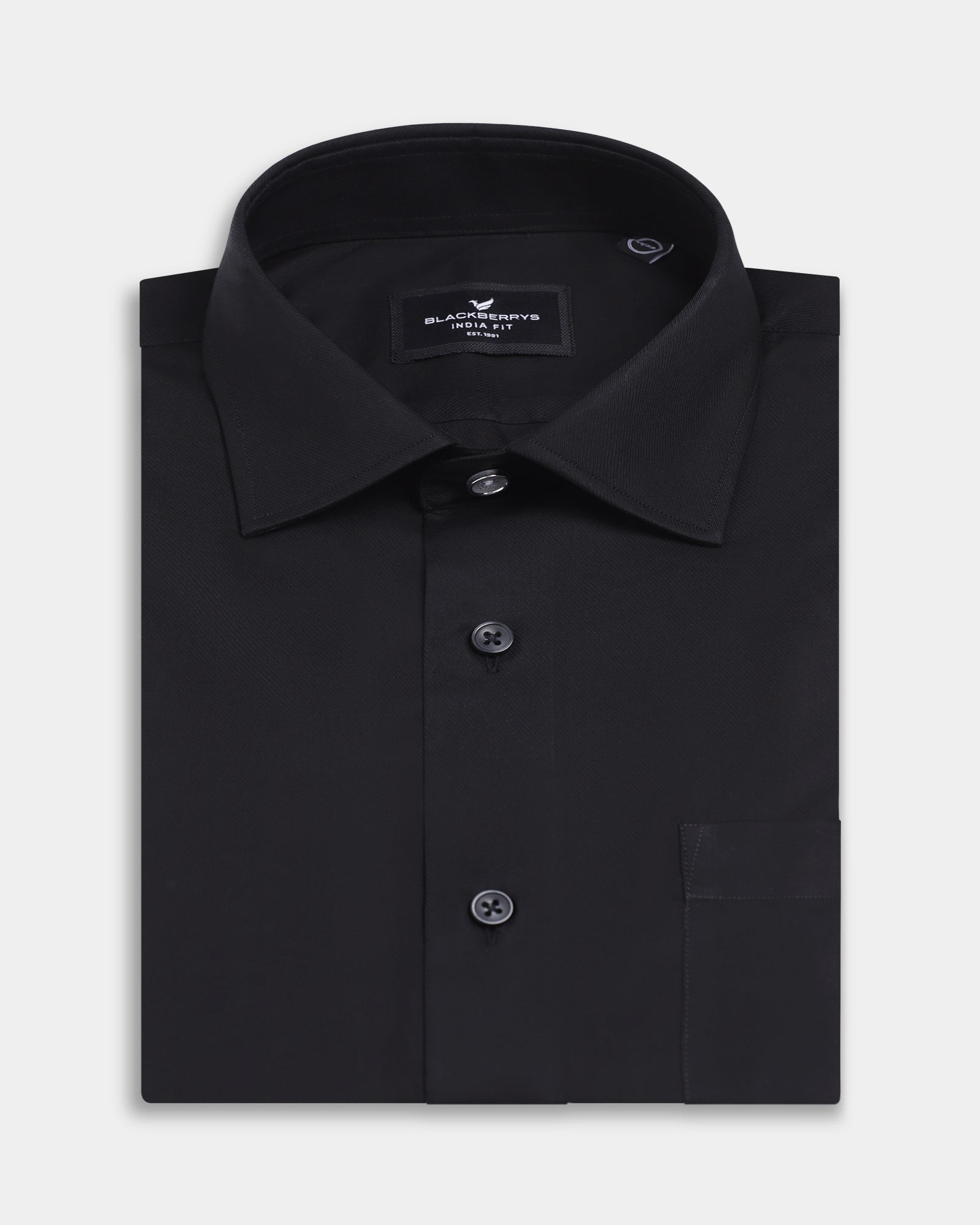 Black Solid Shirt - Verin