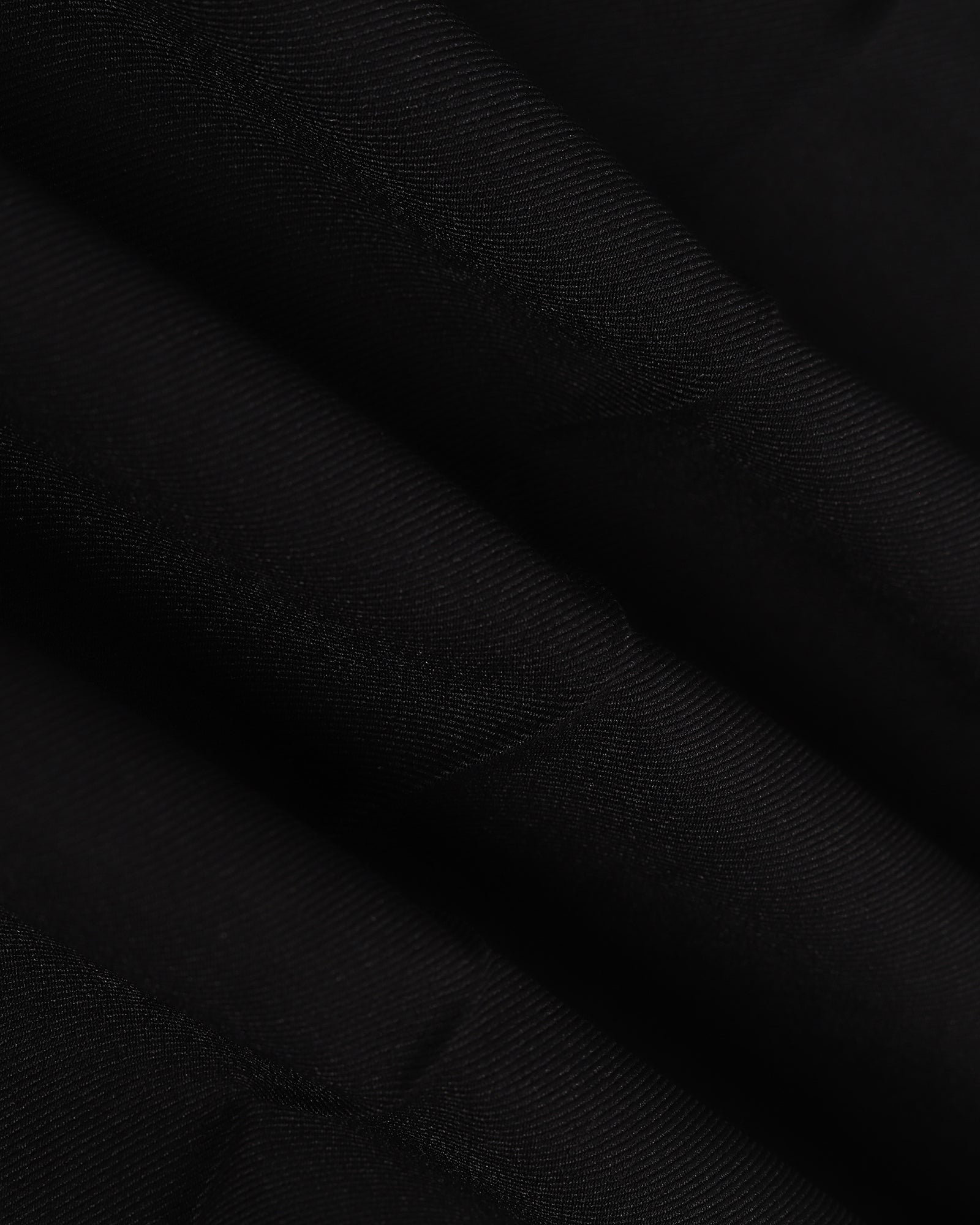 Black Solid Trouser - Black-265