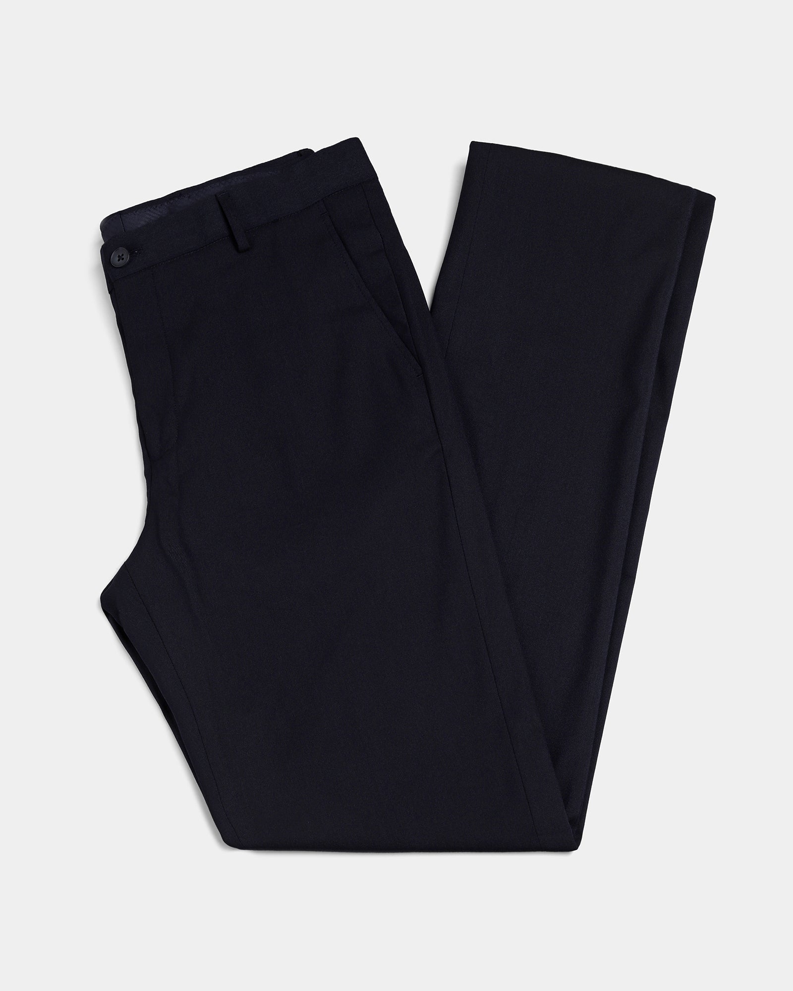 Black Solid Trouser - Cree