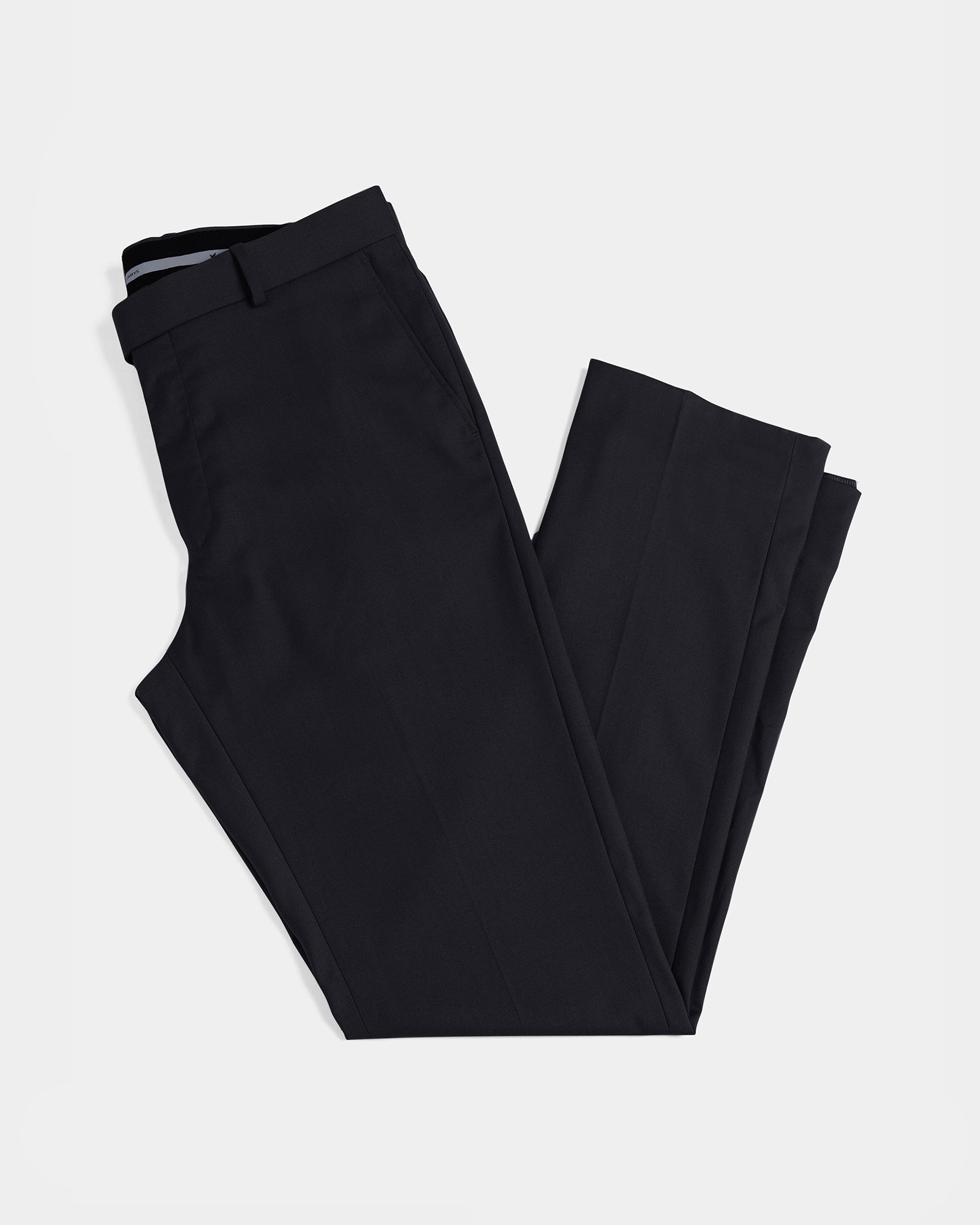 Black Solid Trouser - Liano