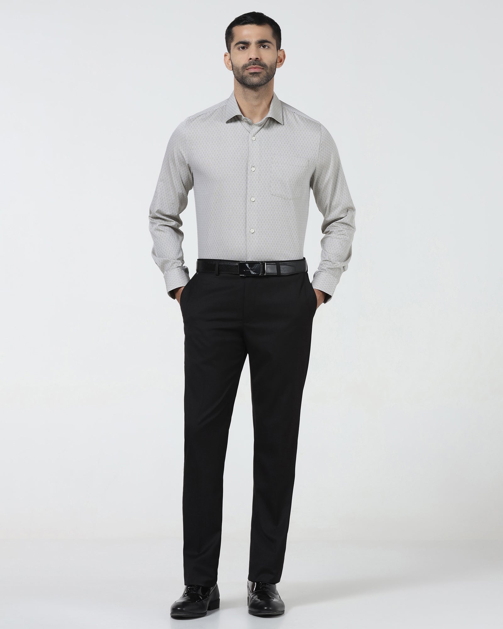 Black Solid Trouser - Marco