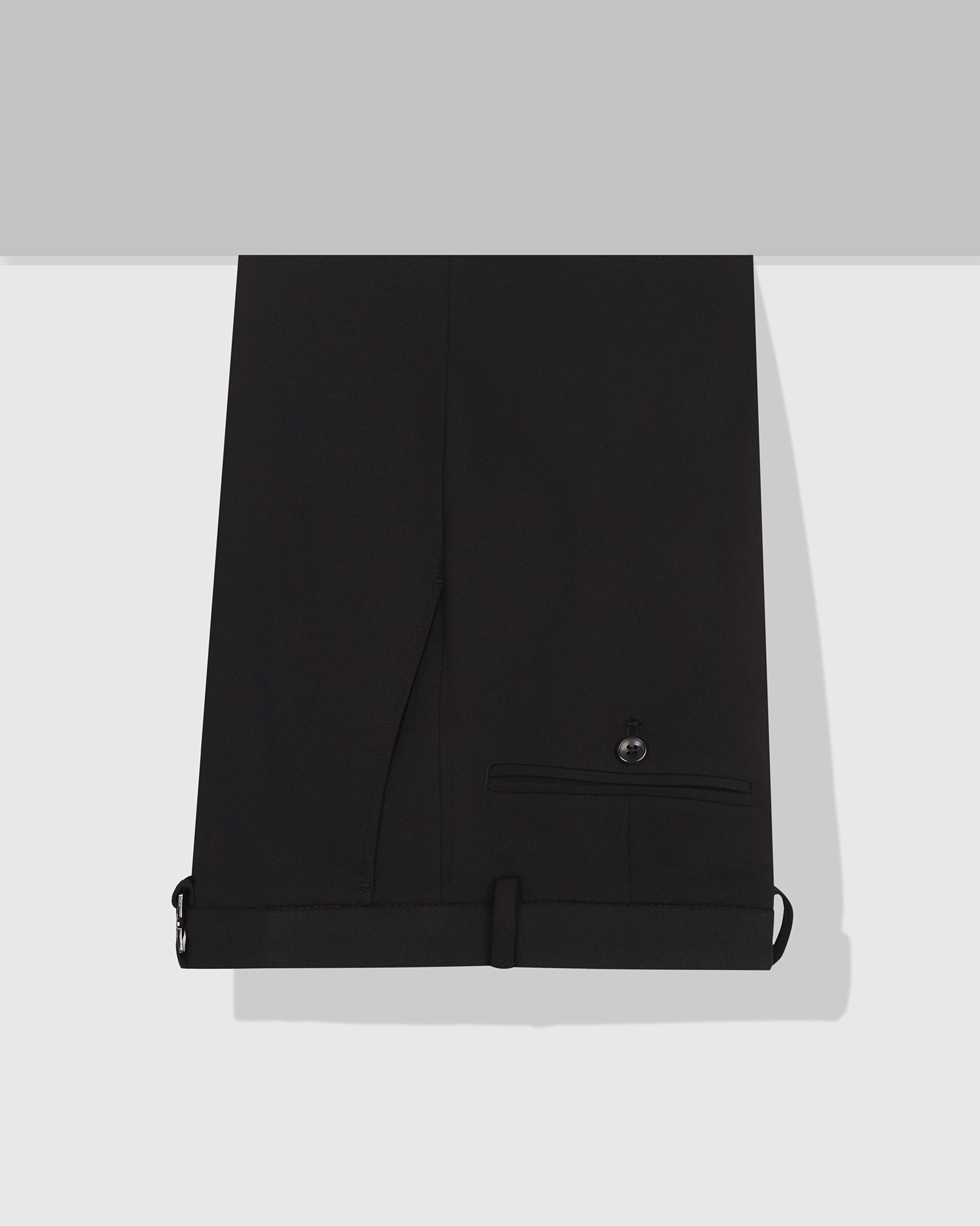 Black Solid Trouser - Oak