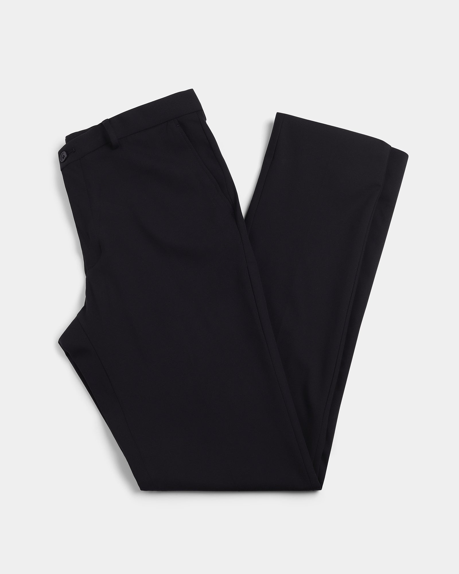 Black Solid Trouser - Oak