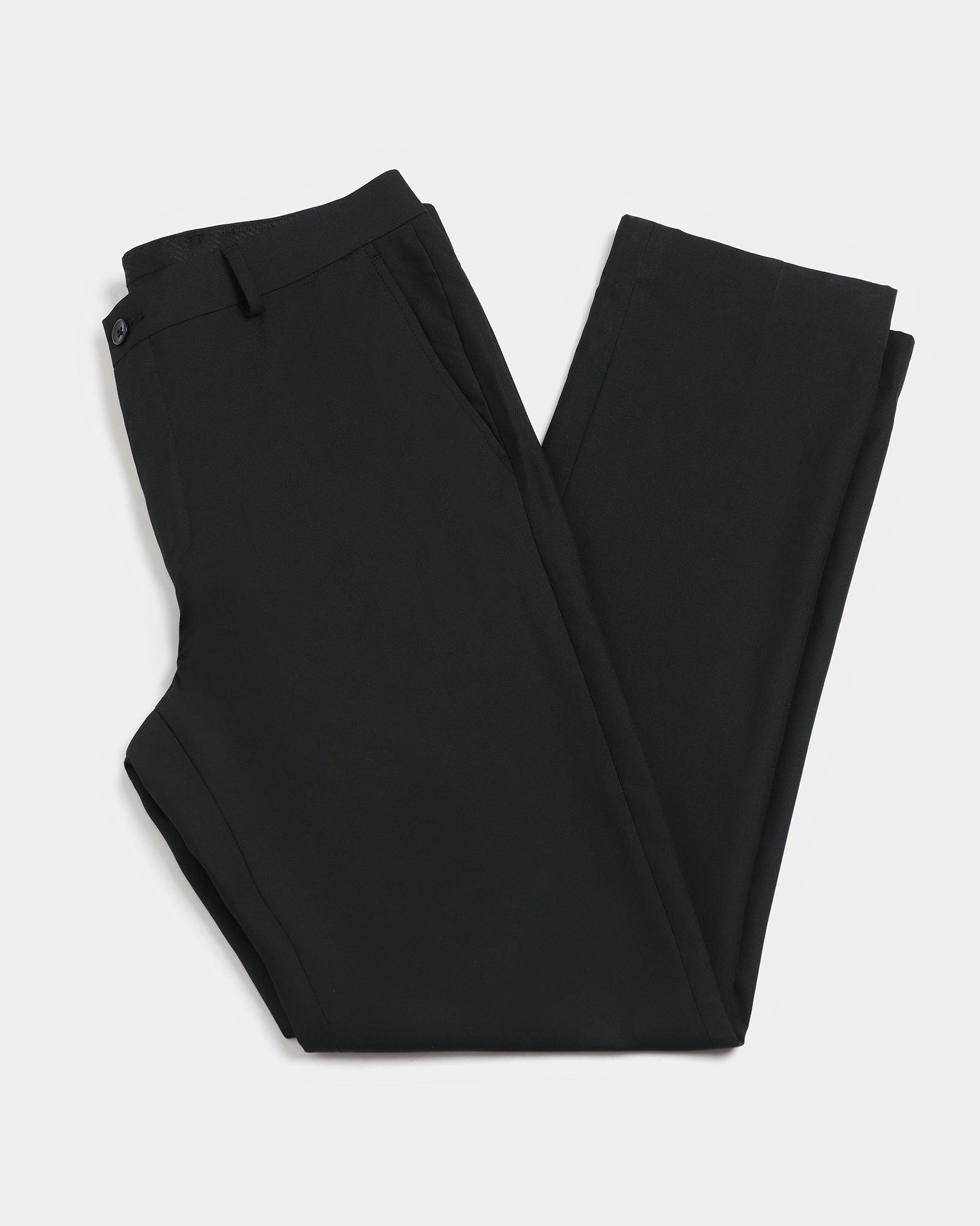 Black Solid Trouser - Tudor