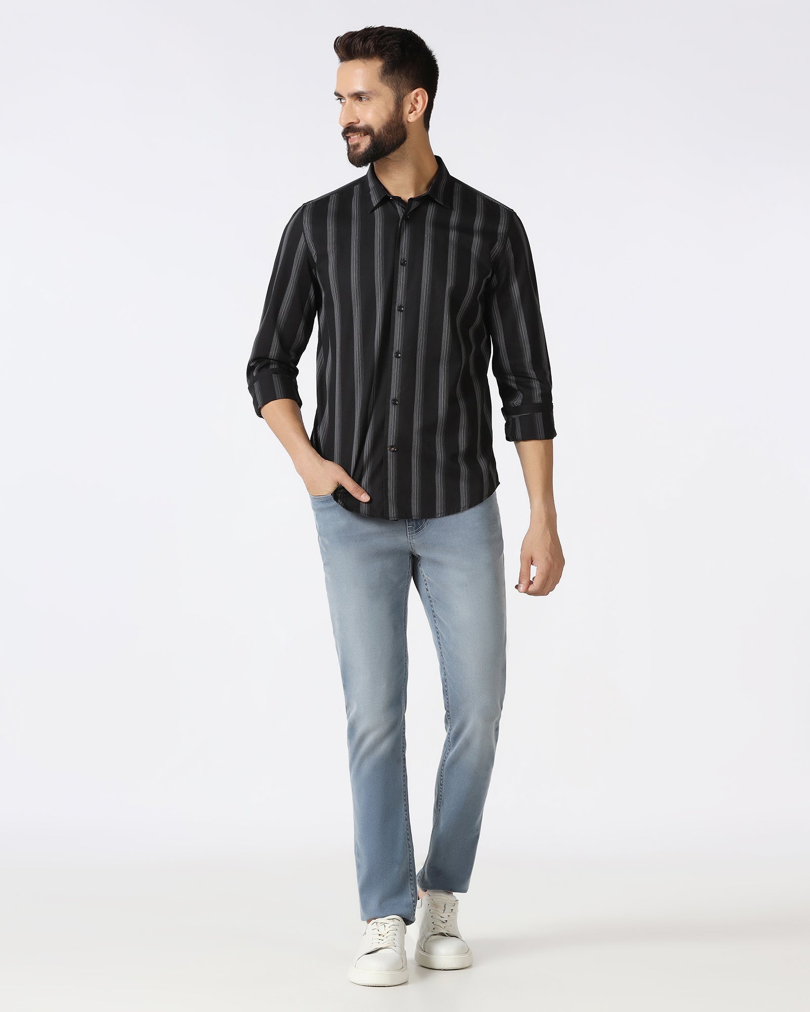 Black Stripe Shirt - Enno