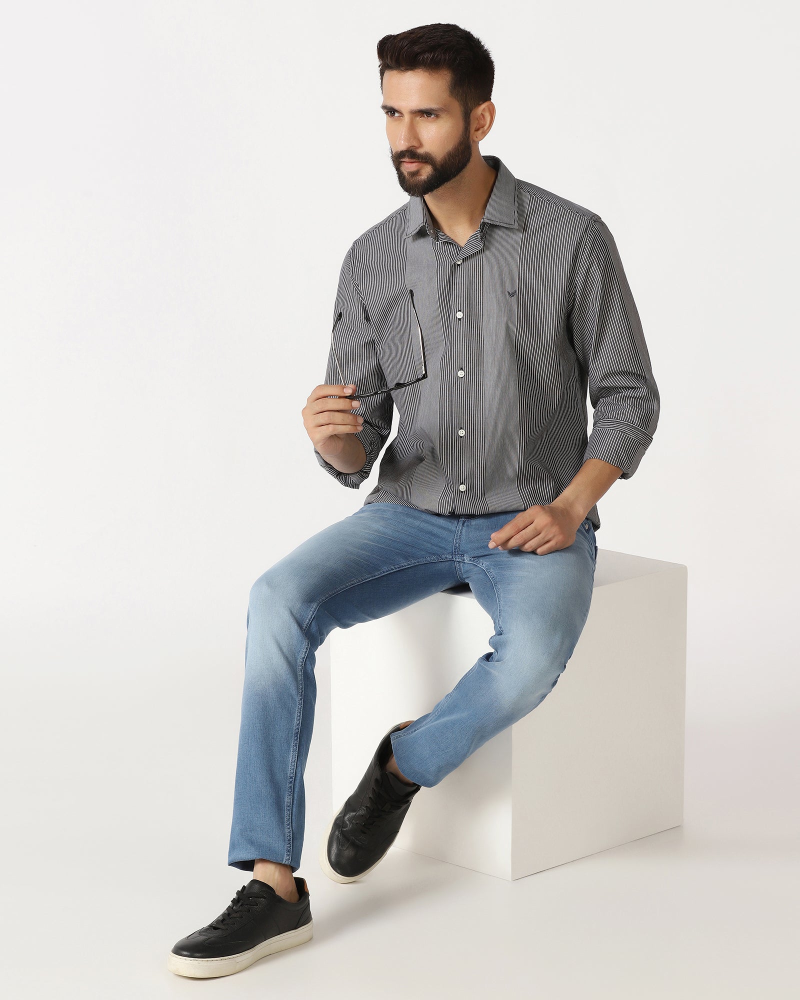 Black Stripe Shirt - Juden