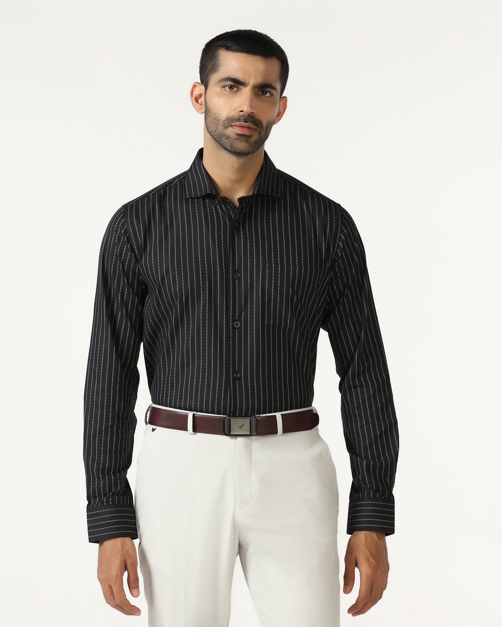 Black Stripe Shirt - Rooter