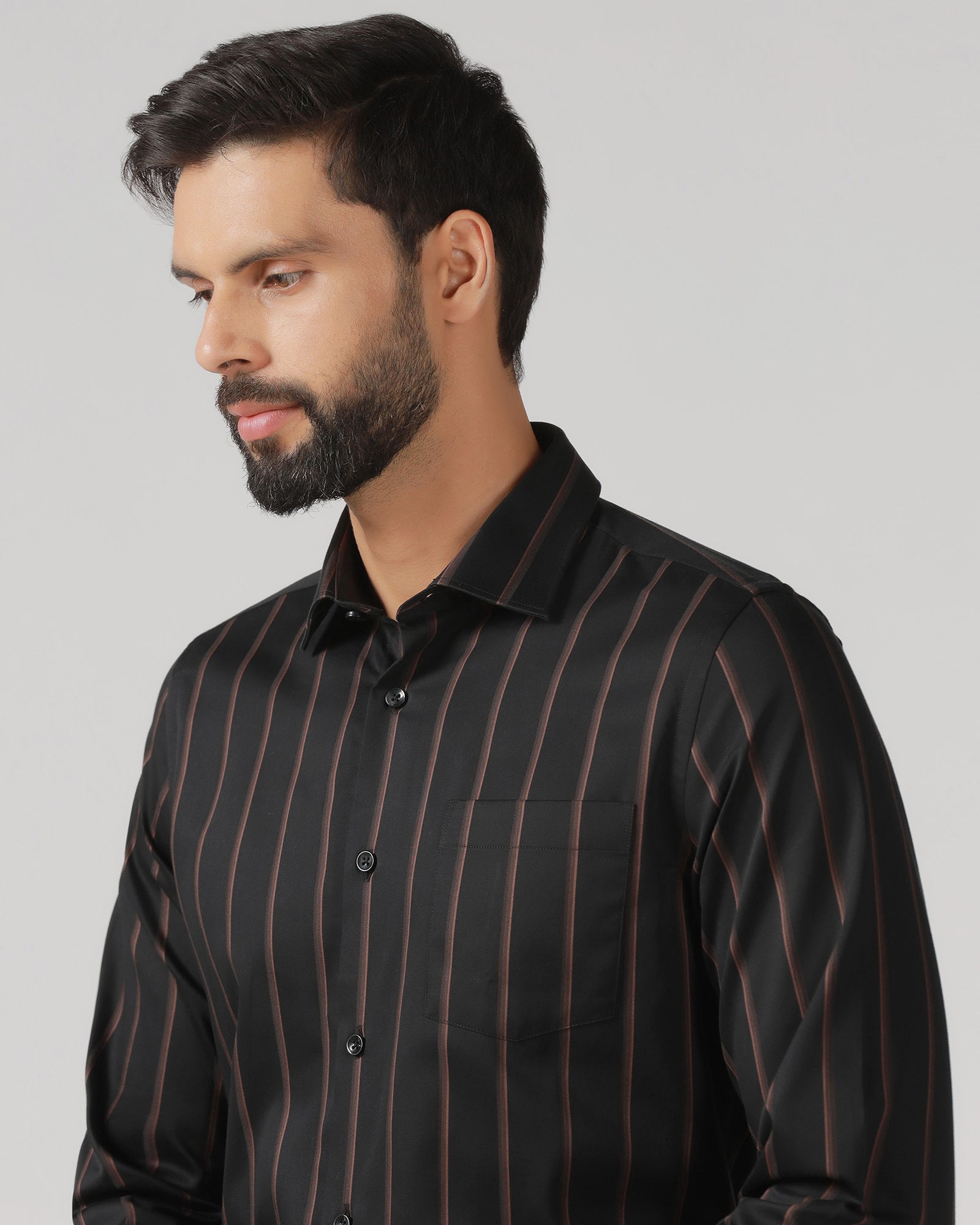 Black Stripe Shirt - Simon