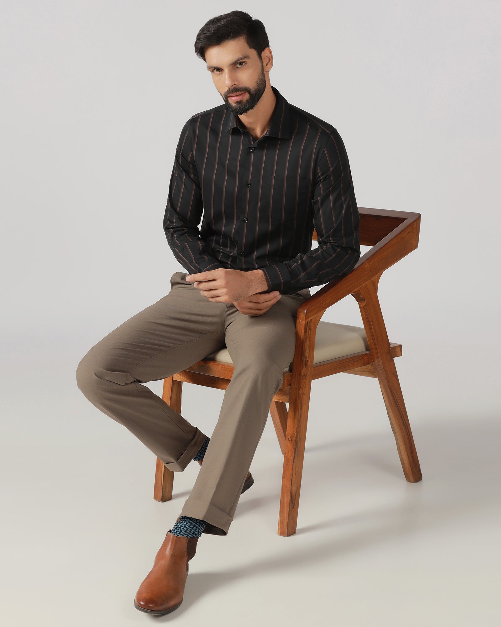 Black Stripe Shirt - Simon