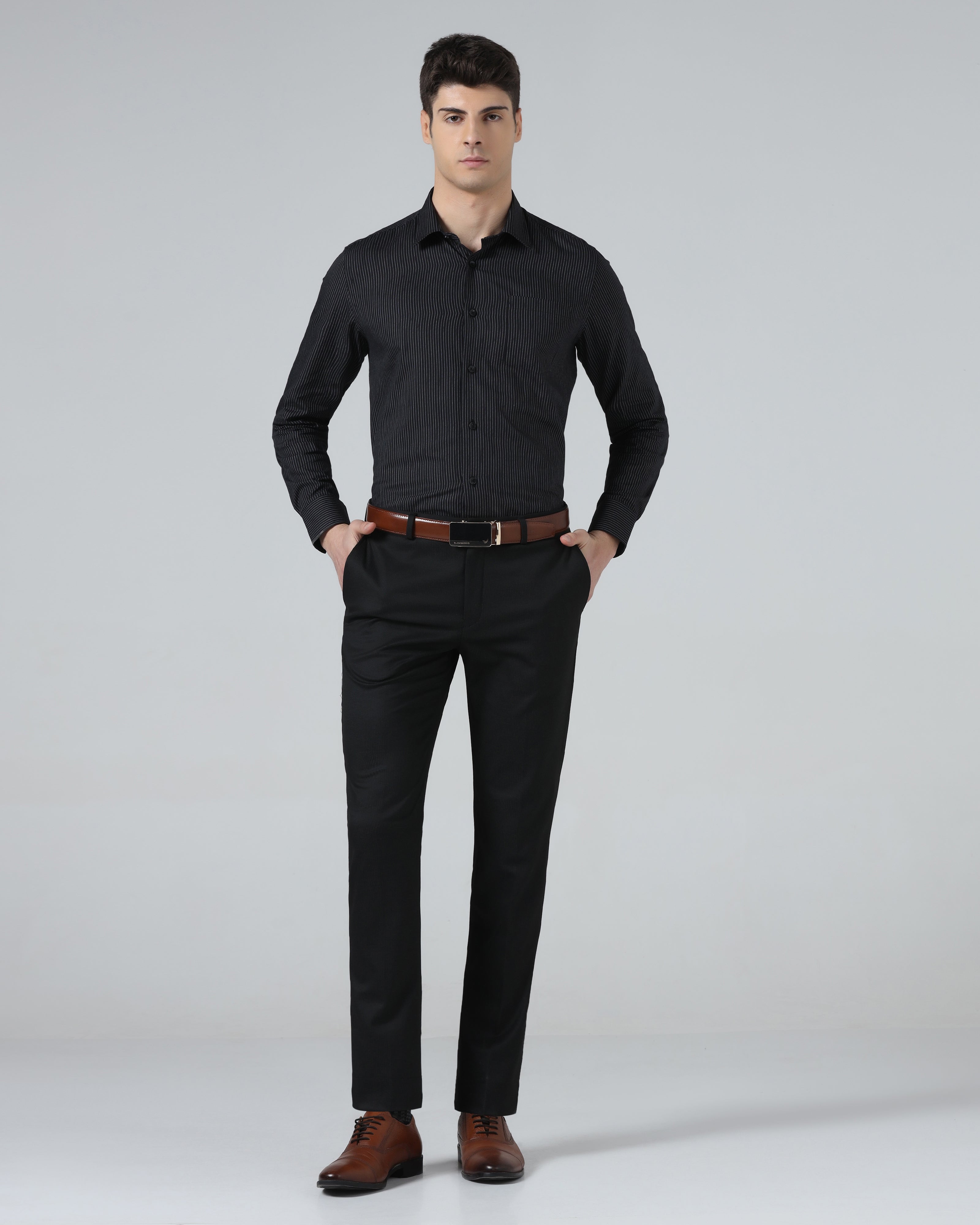 Black Stripe Trouser