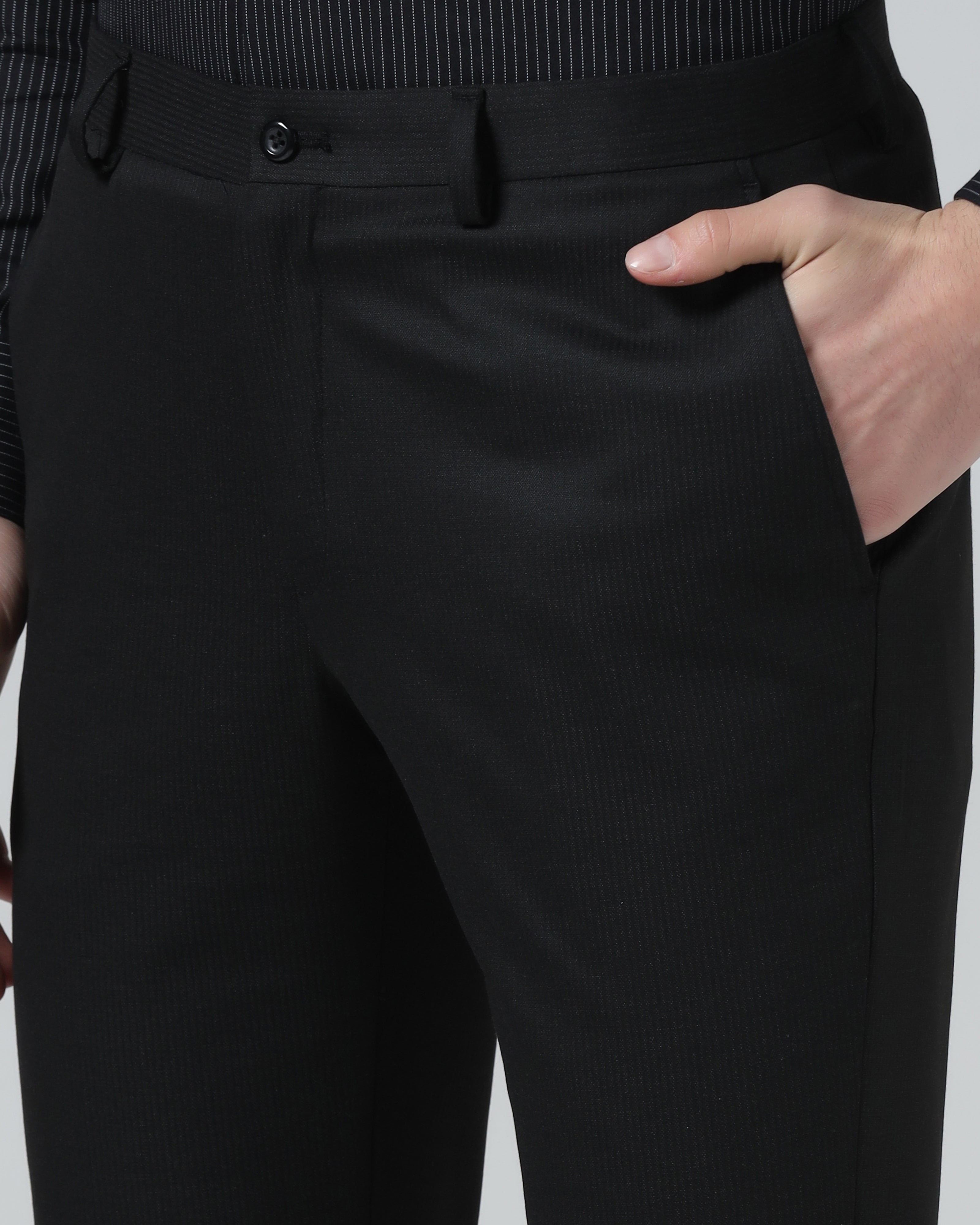 Black Stripe Trouser