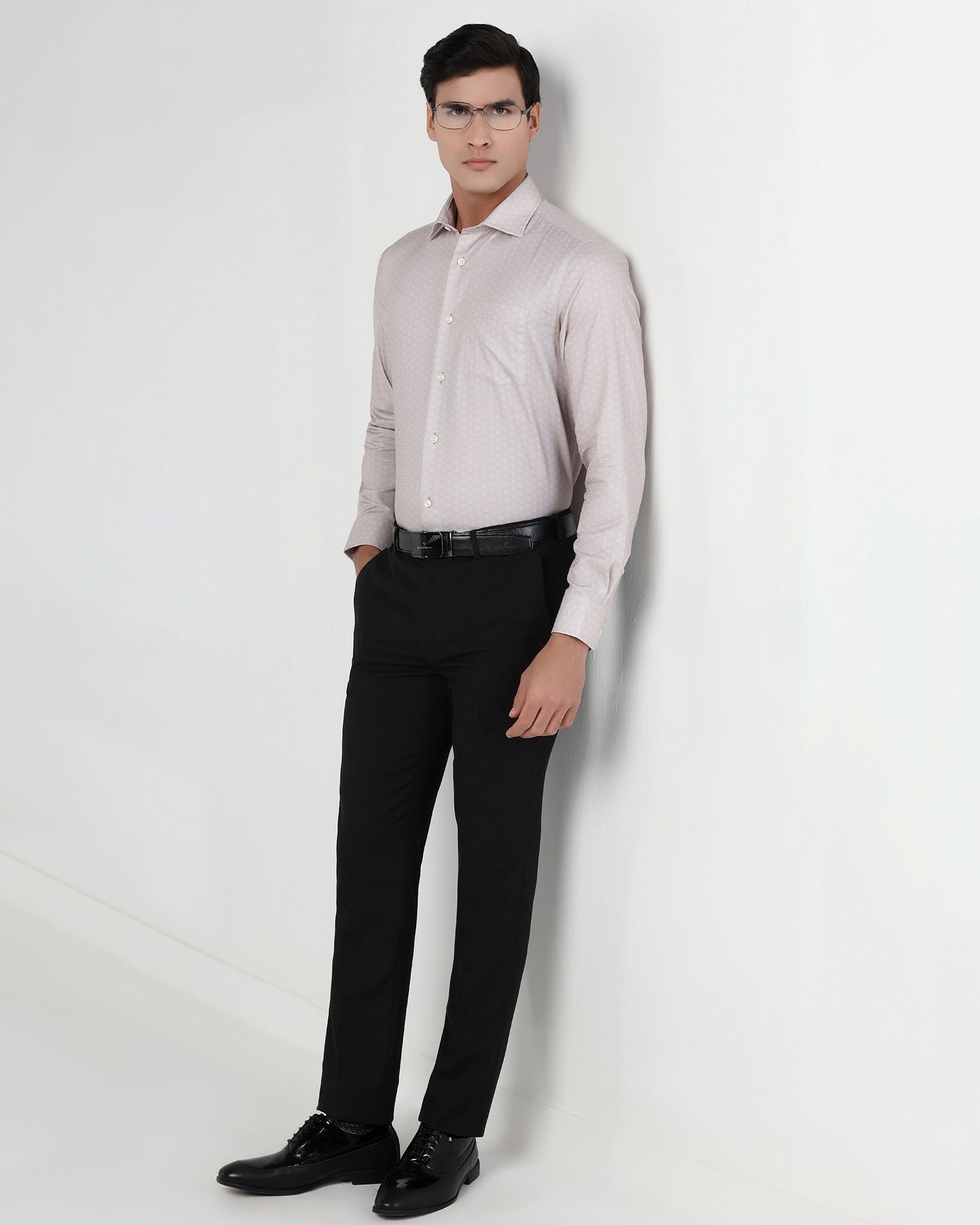 Black Technowaist Textured Trouser - Billy