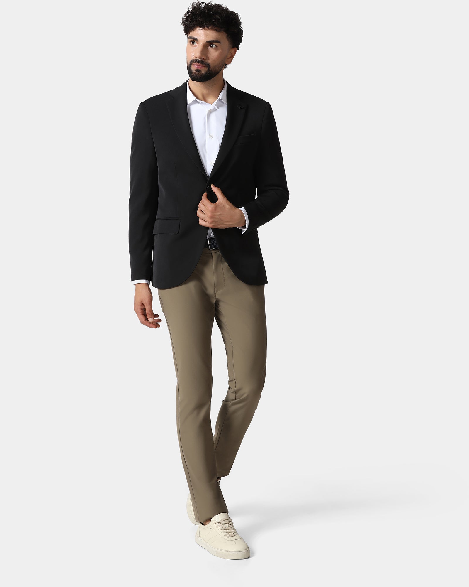 Black TechPro Solid Blazer - Absolute